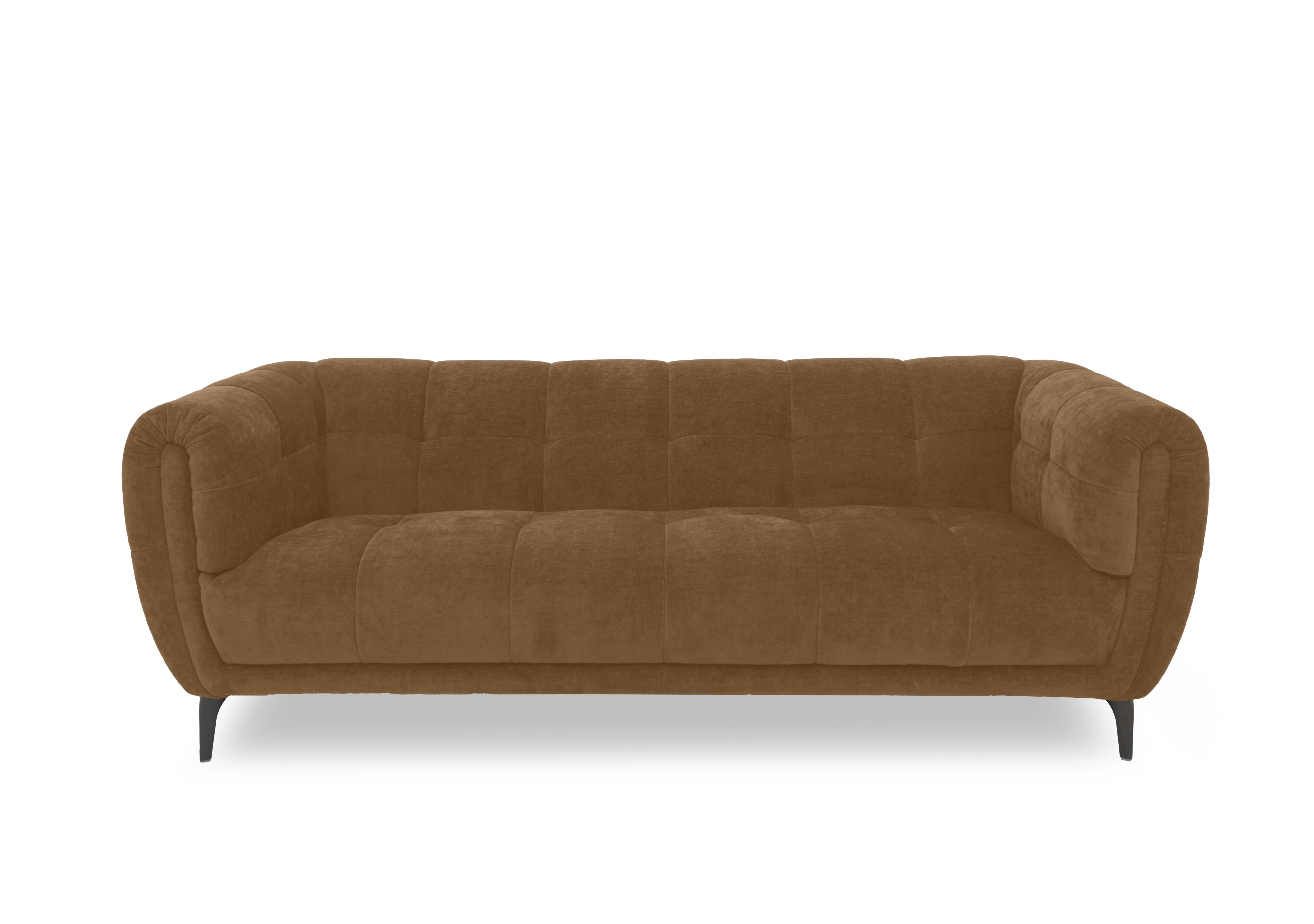 Sienna Fabric 3 Seater Sofa in Bella Copper 43273 on Furniture Village