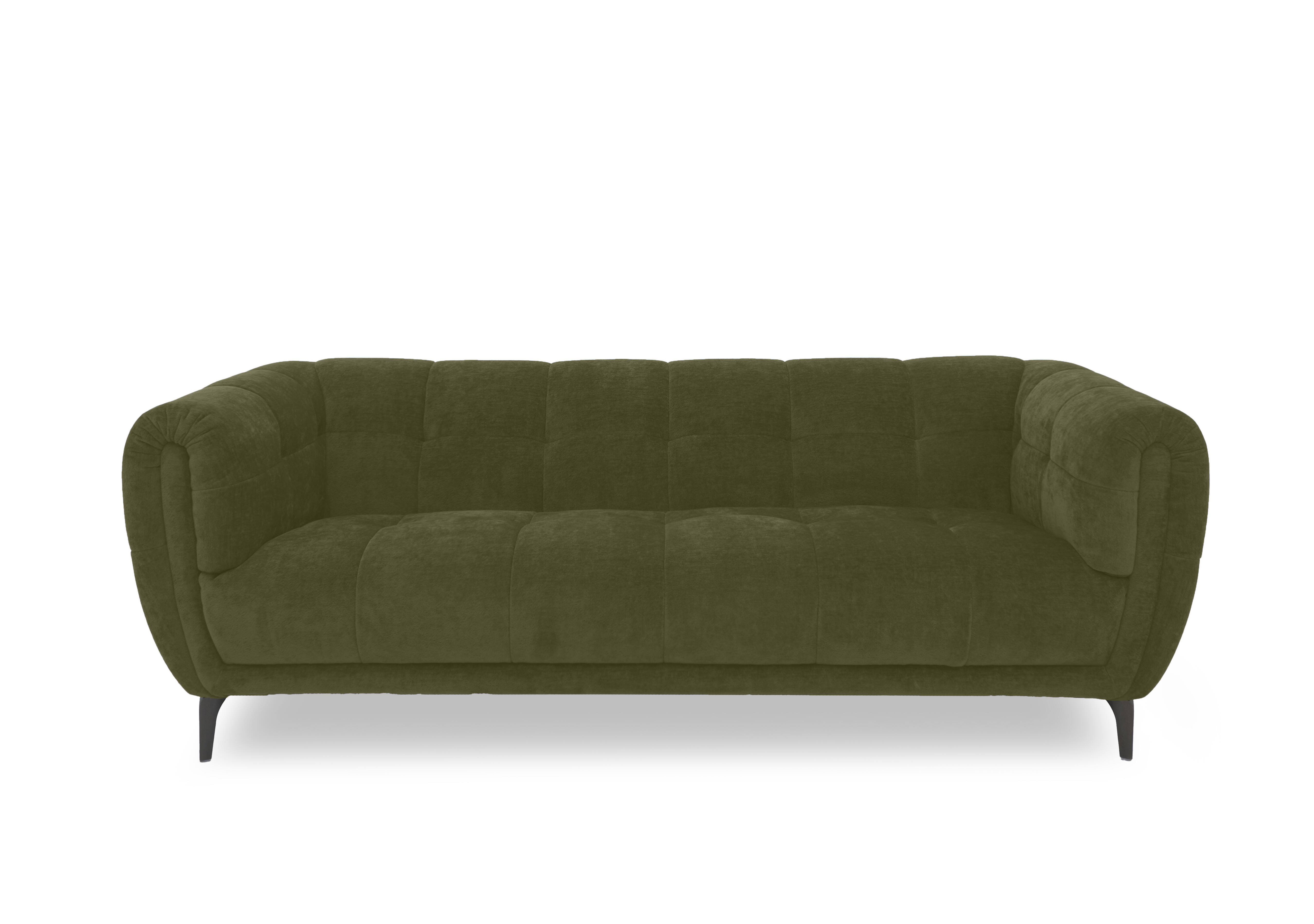 Sienna Fabric 3 Seater Sofa in Bella Olive 43351 on Furniture Village