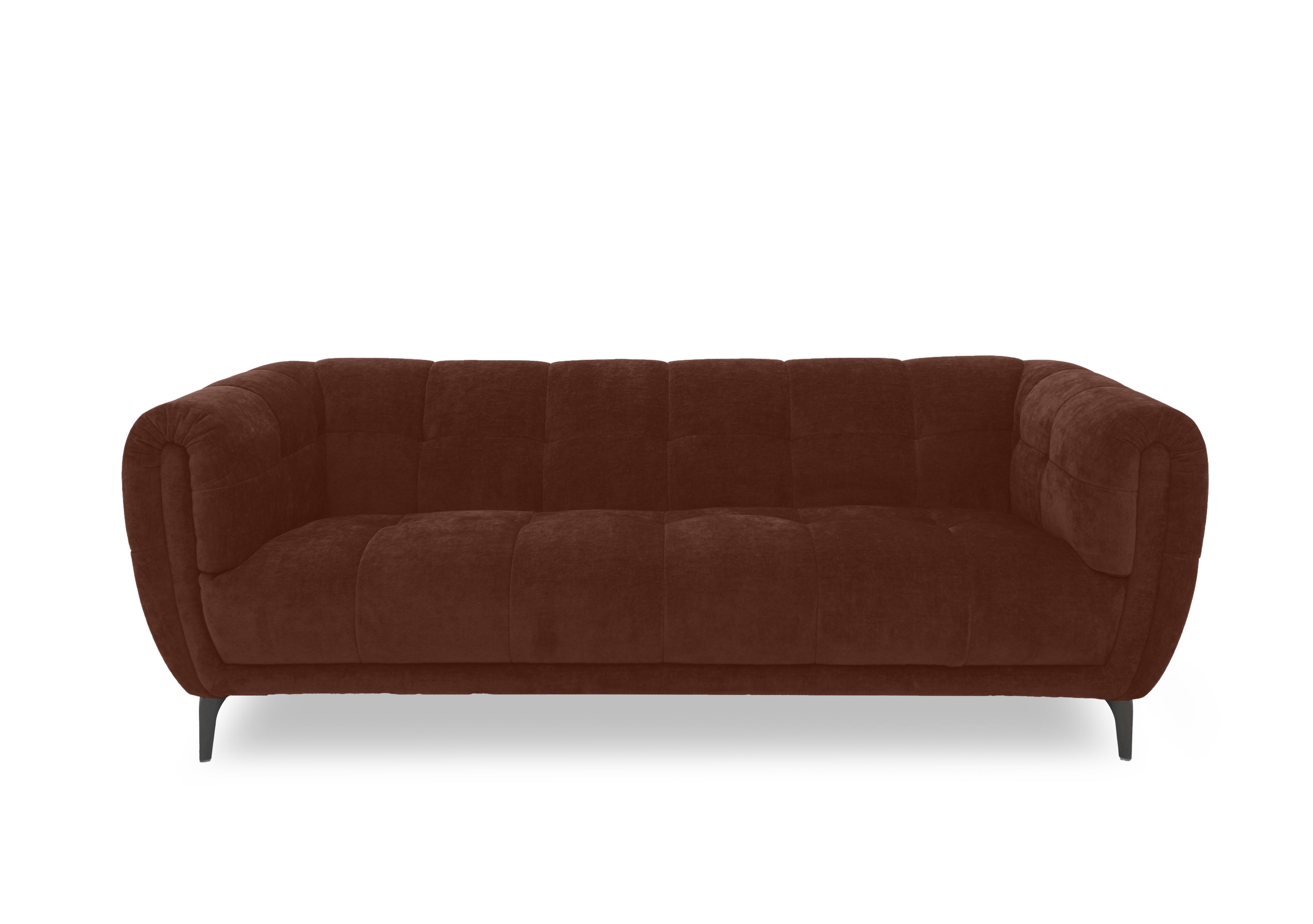 Sienna Fabric 3 Seater Sofa in Bella Rust 43232 on Furniture Village