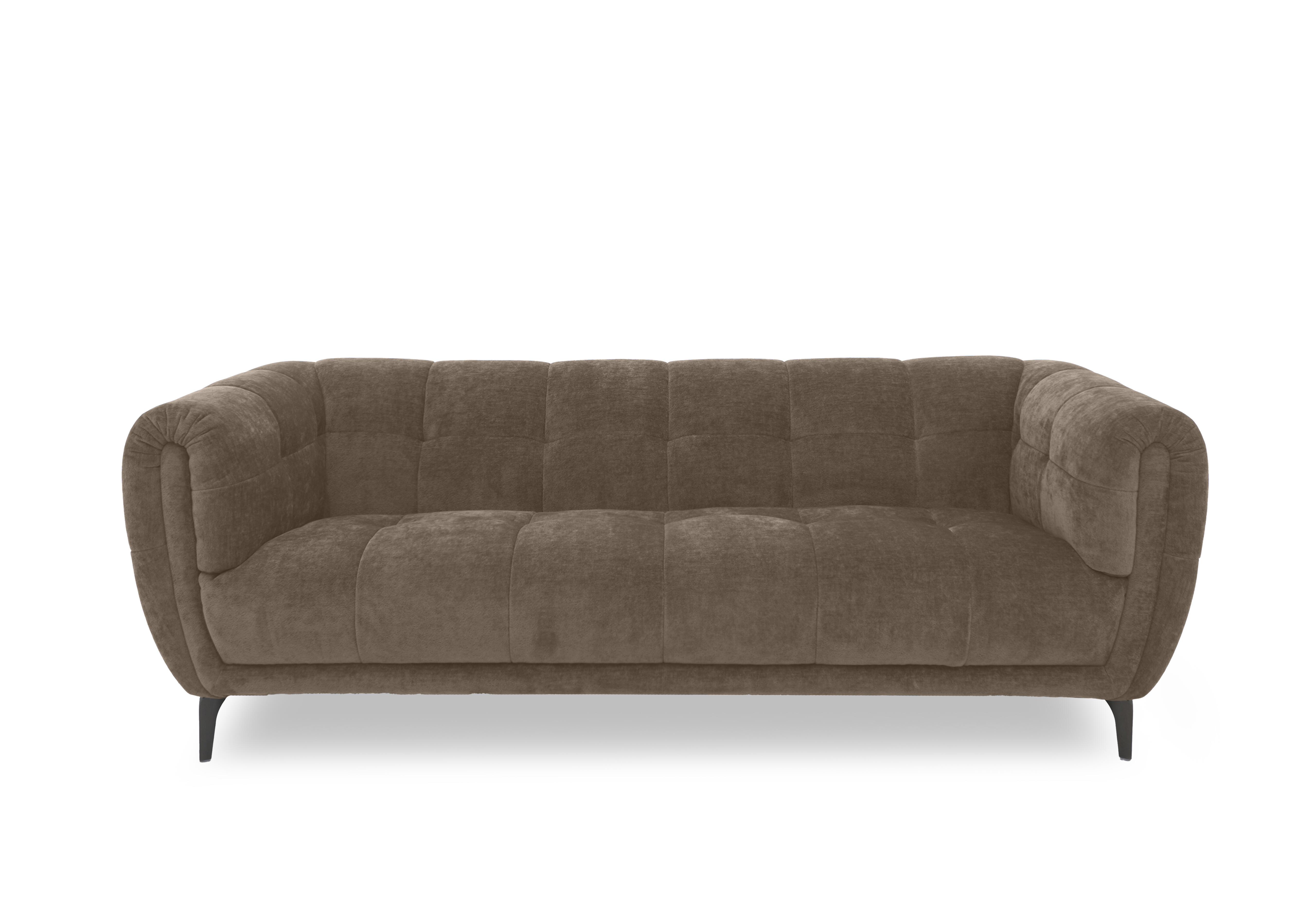 Sienna Fabric 3 Seater Sofa in Hudson Mocha 25431 on Furniture Village