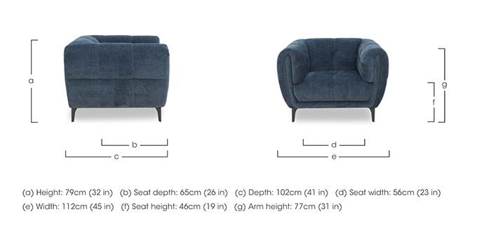 Sienna Fabric Chair in  on Furniture Village