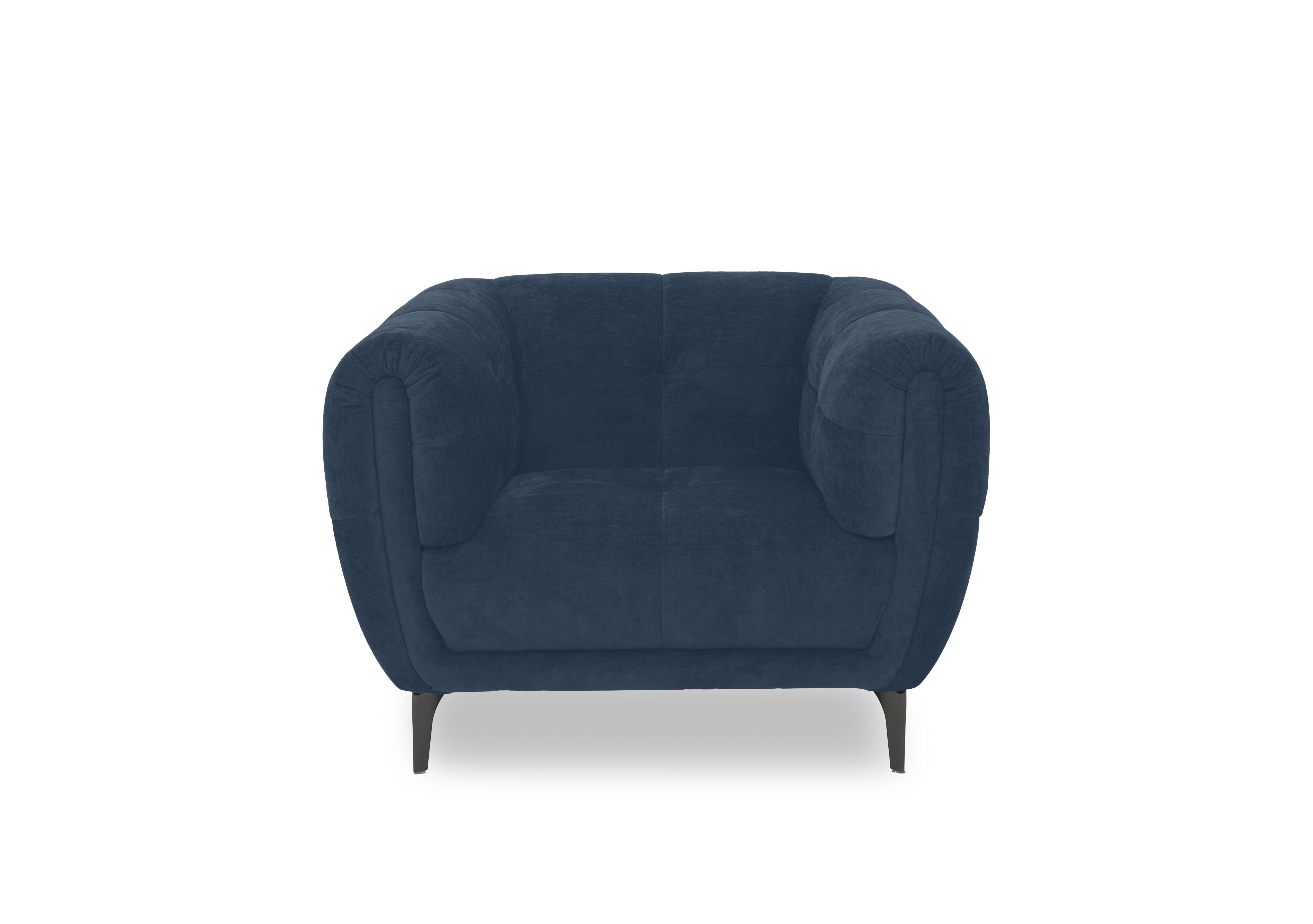 Sienna Fabric Chair in Bella Navy 43330 on Furniture Village