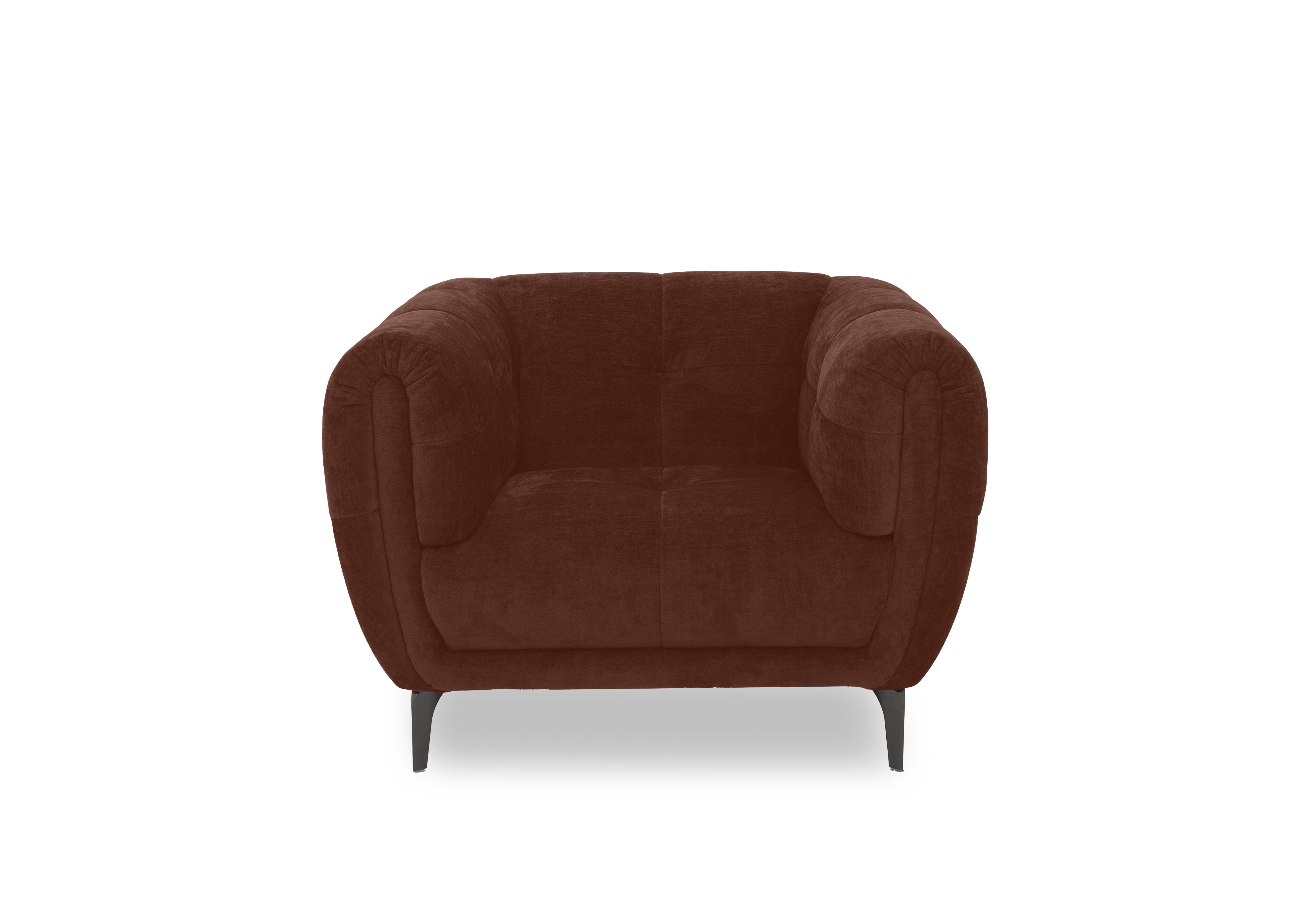 Sienna Fabric Chair in Bella Rust 43232 on Furniture Village