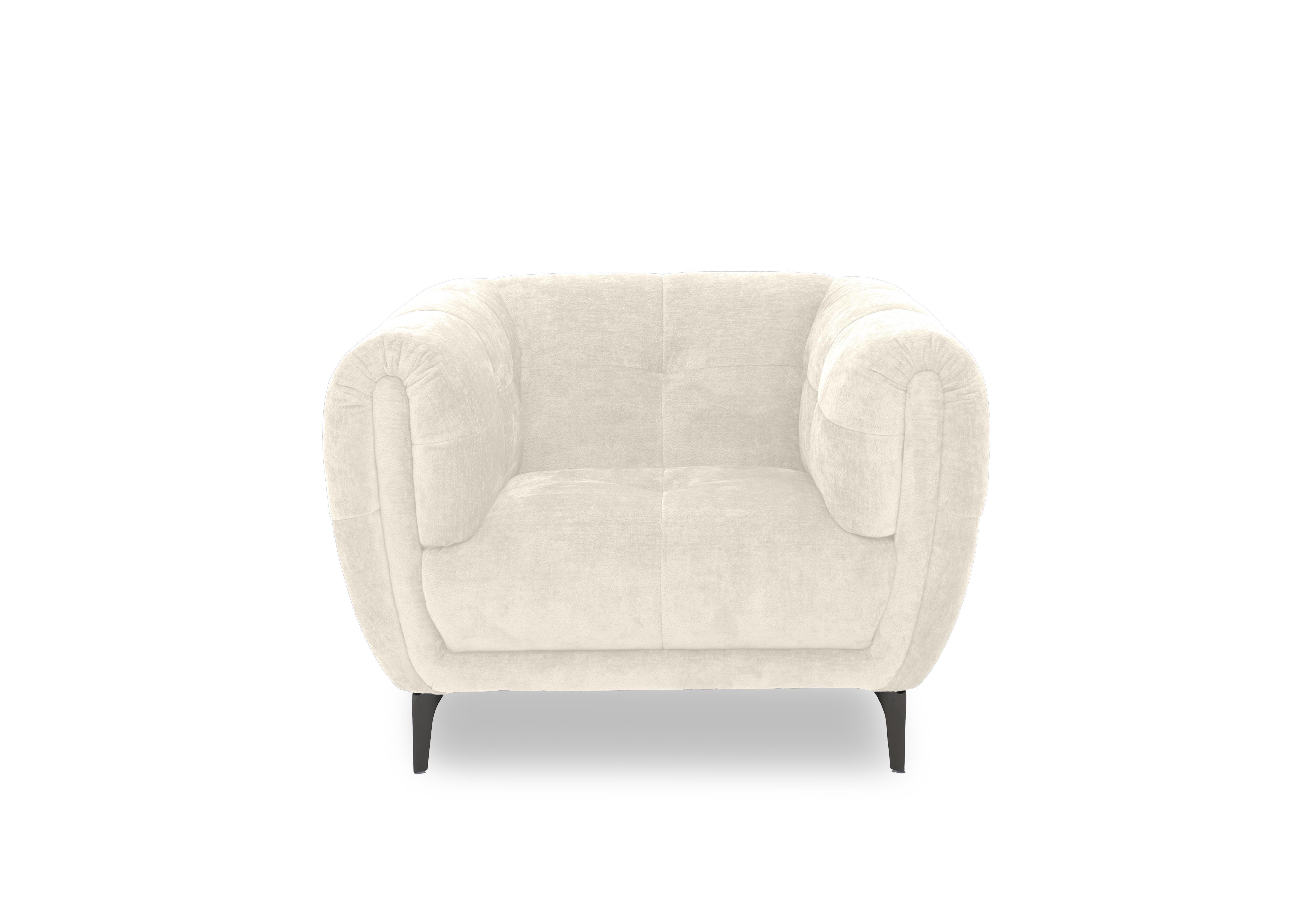 Sienna Fabric Chair in Hudson Ivory 25102 on Furniture Village