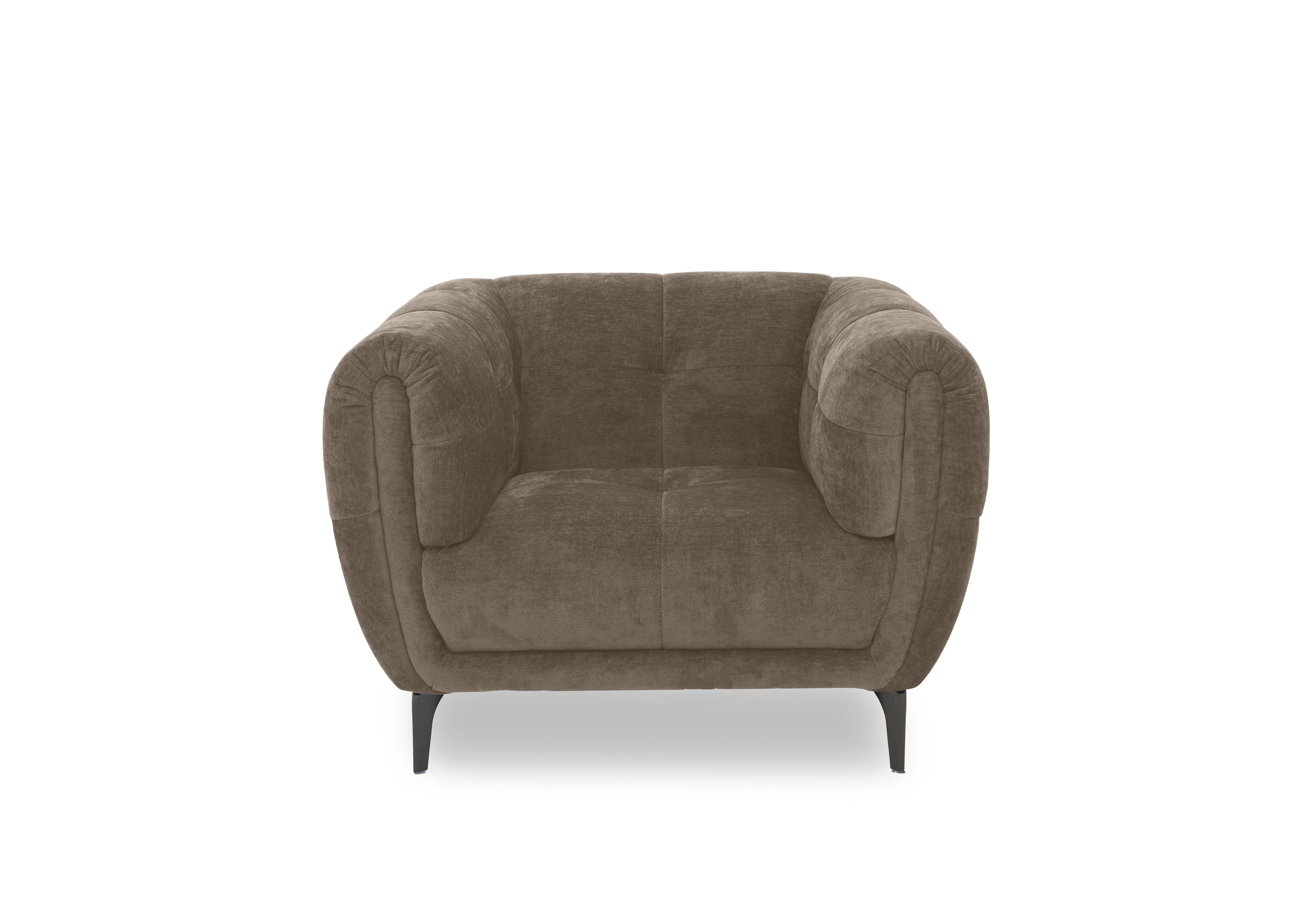 Sienna Fabric Chair in Hudson Mocha 25431 on Furniture Village