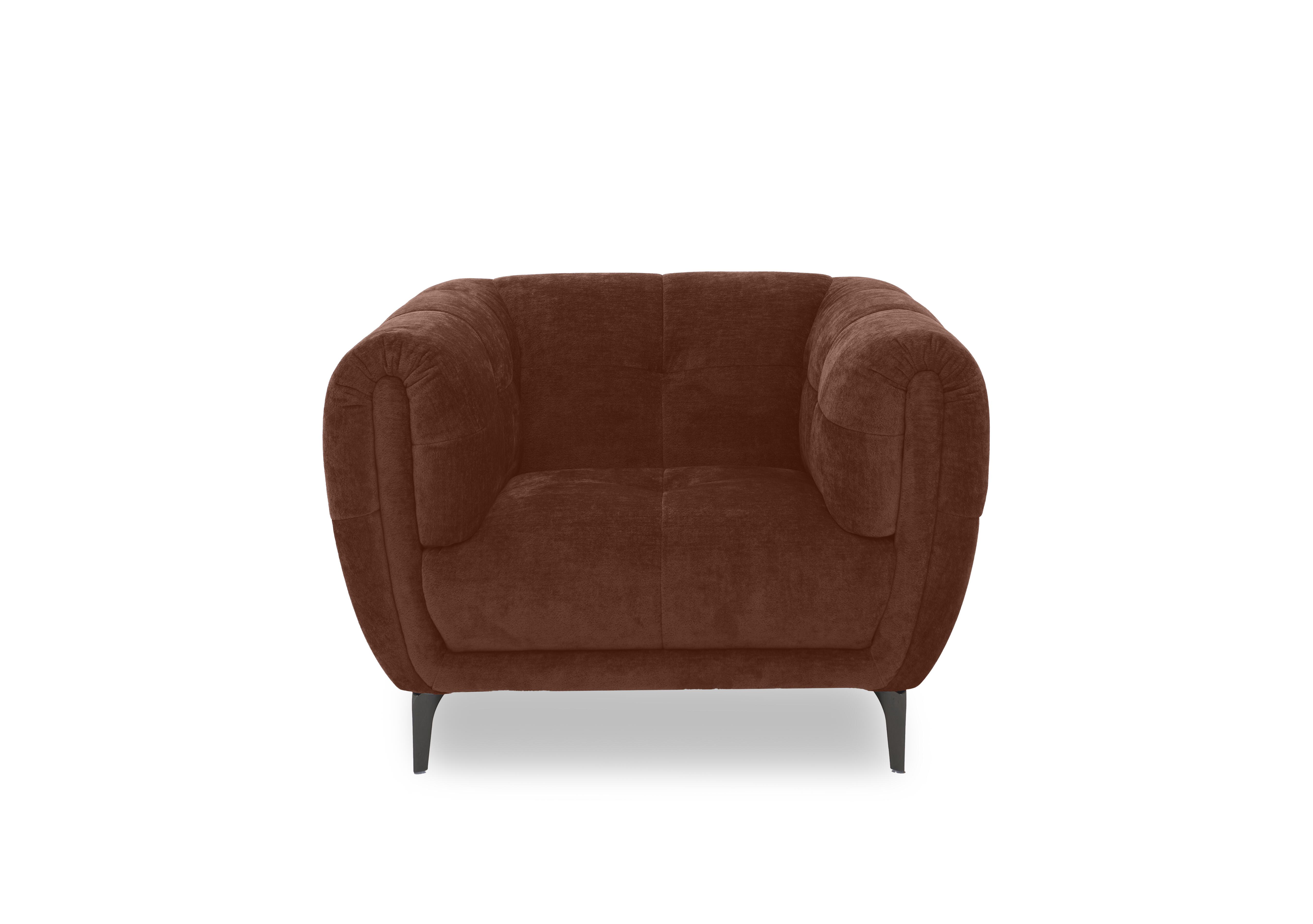 Sienna Fabric Chair in Hudson Rust 25500 on Furniture Village