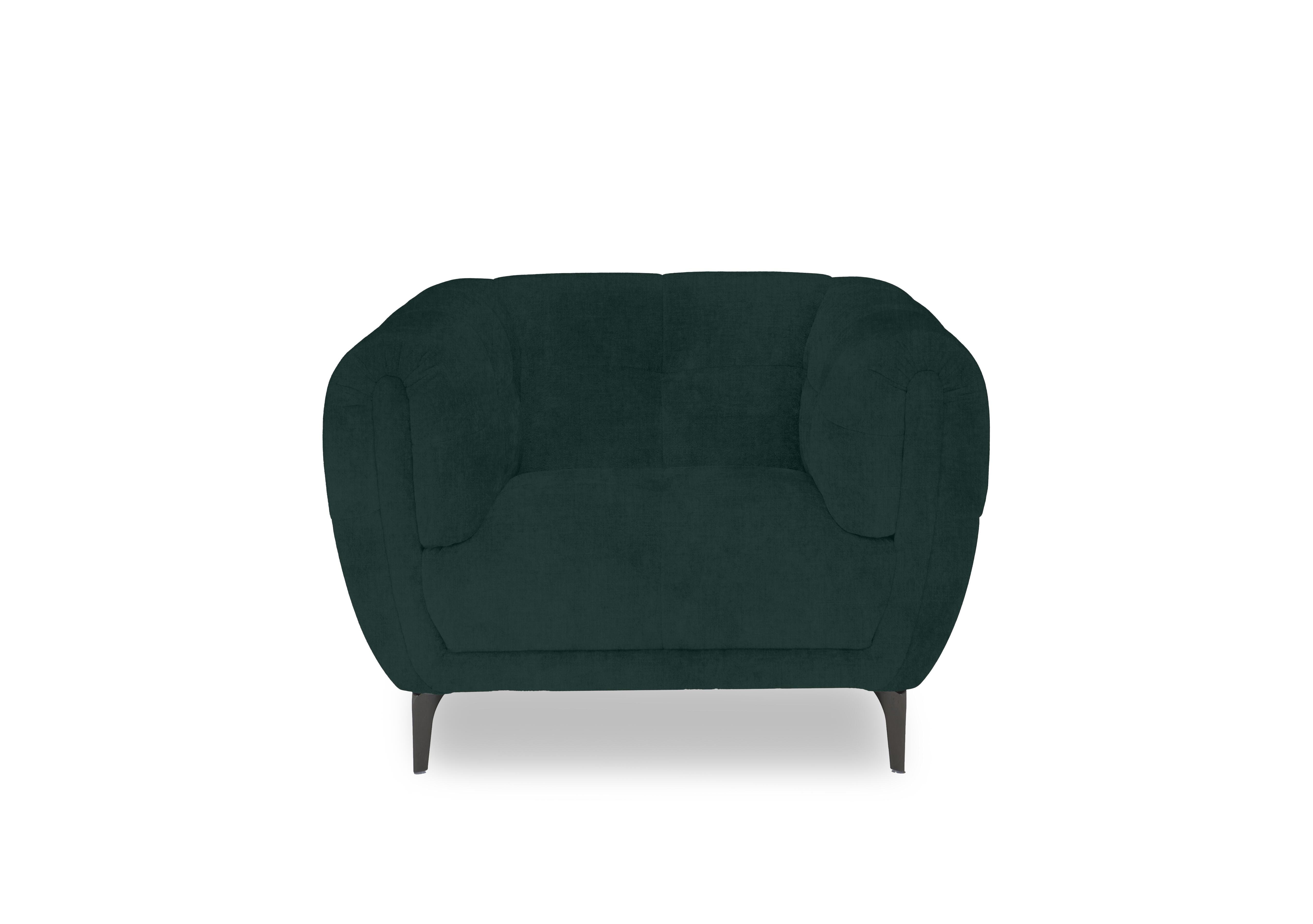 Sienna Fabric Chair in Opulence Bottle Green 51011 on Furniture Village