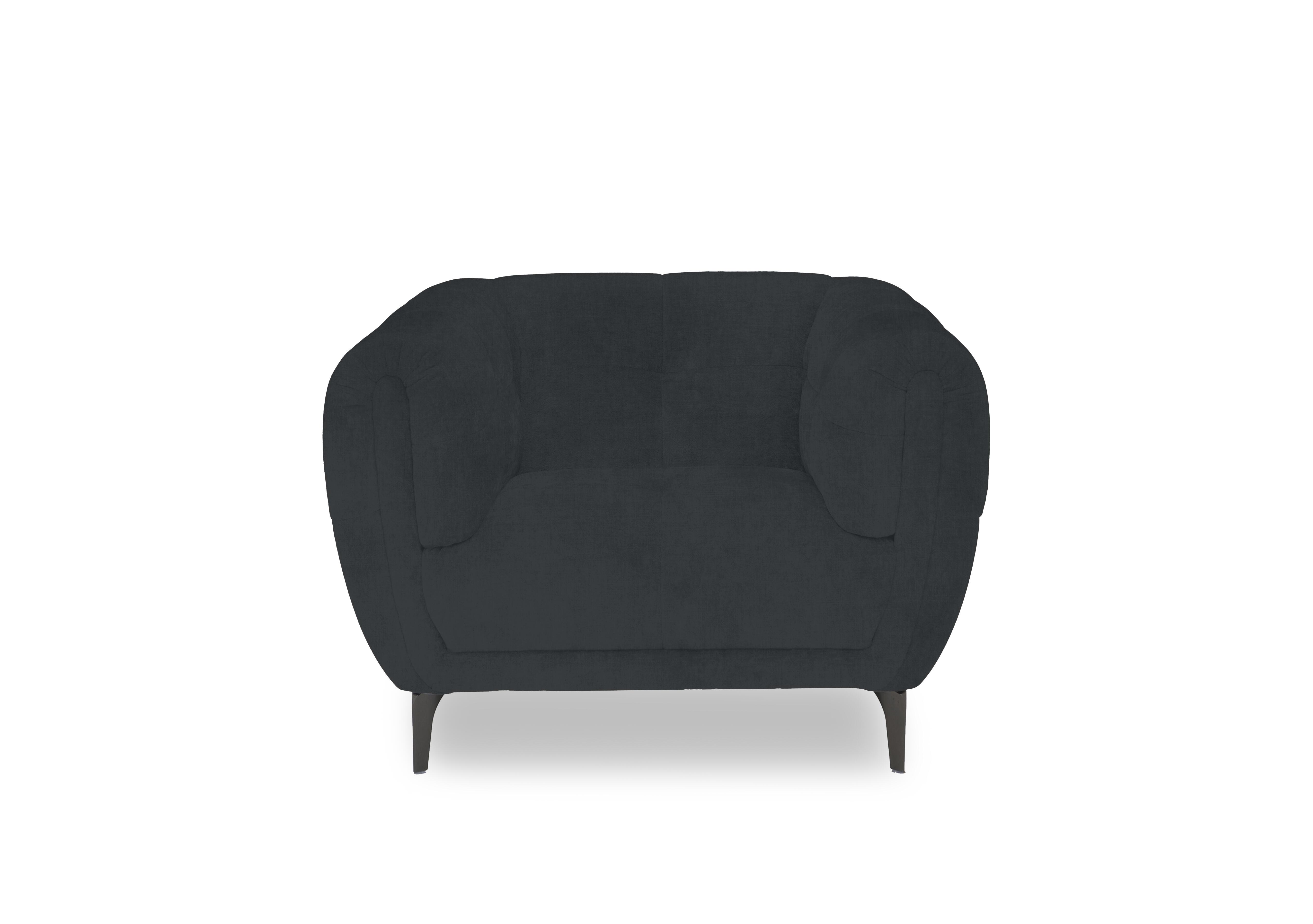 Sienna Fabric Chair in Opulence Charcoal 51002 on Furniture Village