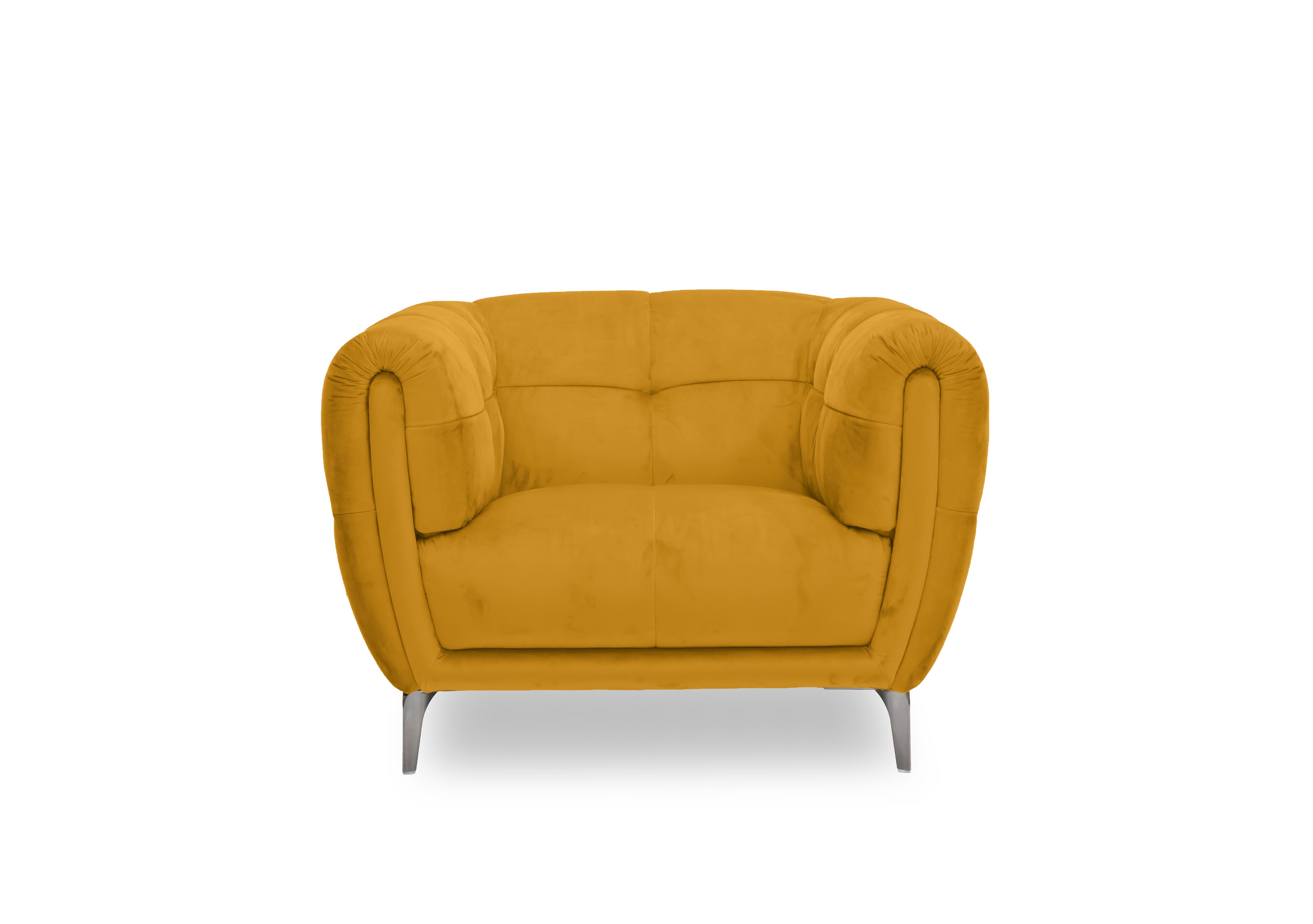 Sienna Fabric Chair in Opulence Saffron 51009 on Furniture Village
