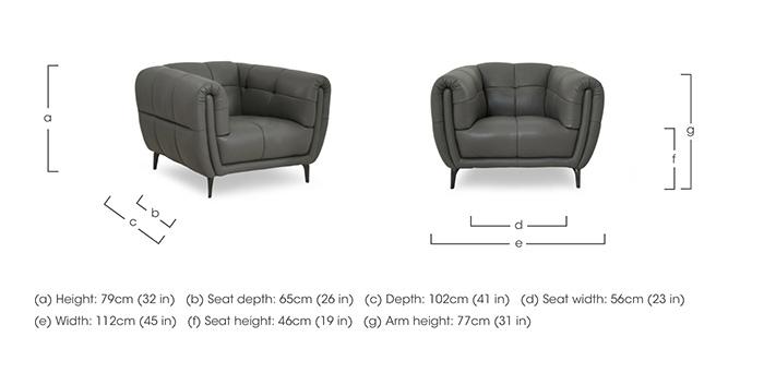 Sienna Leather Chair in  on Furniture Village