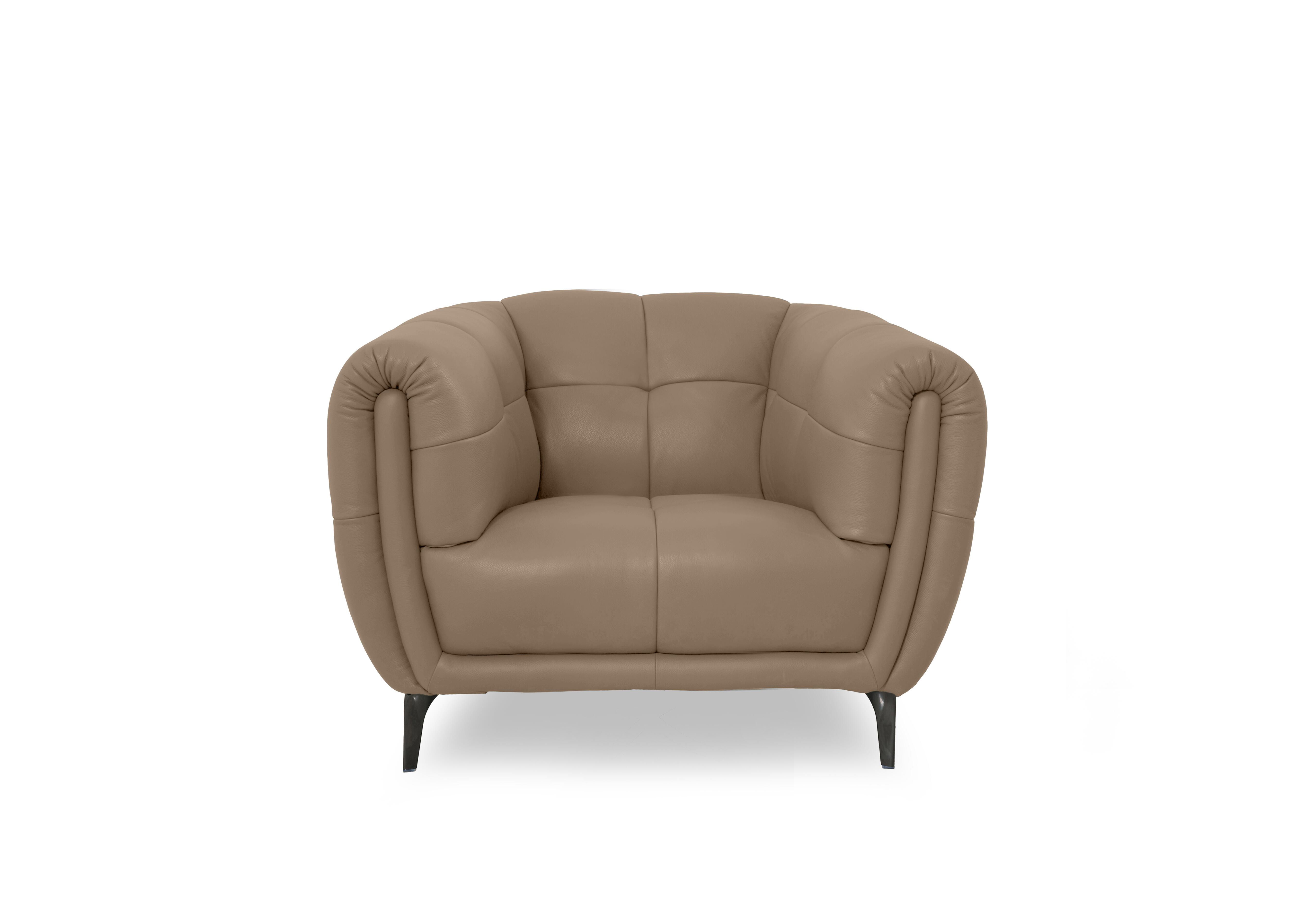 Sienna Leather Chair in Montana Barley Cat-60/06 on Furniture Village