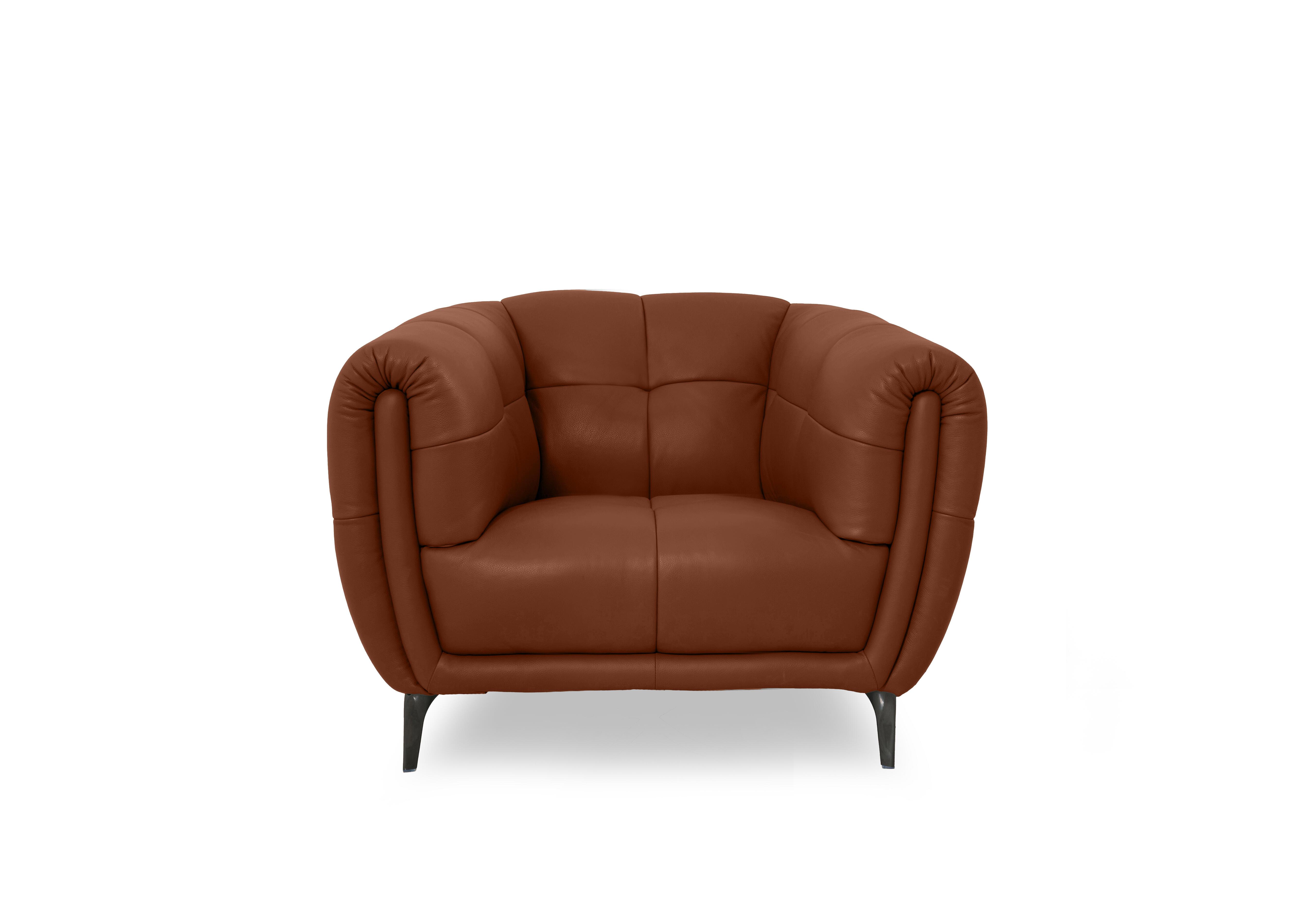 Sienna Leather Chair in Montana Butterscotch Cat-60/07 on Furniture Village
