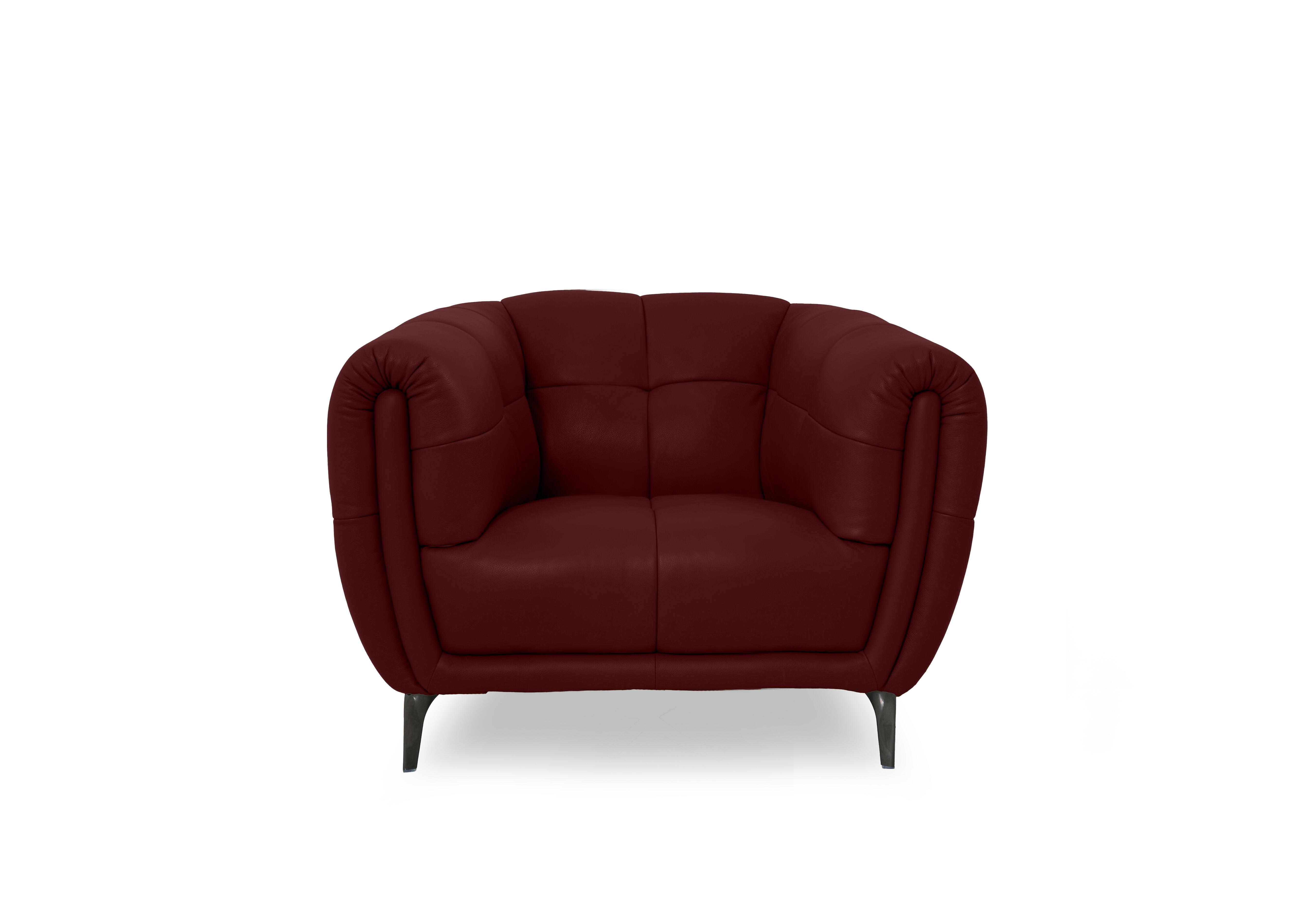 Sienna Leather Chair in Montana Ruby Cat-60/15 on Furniture Village