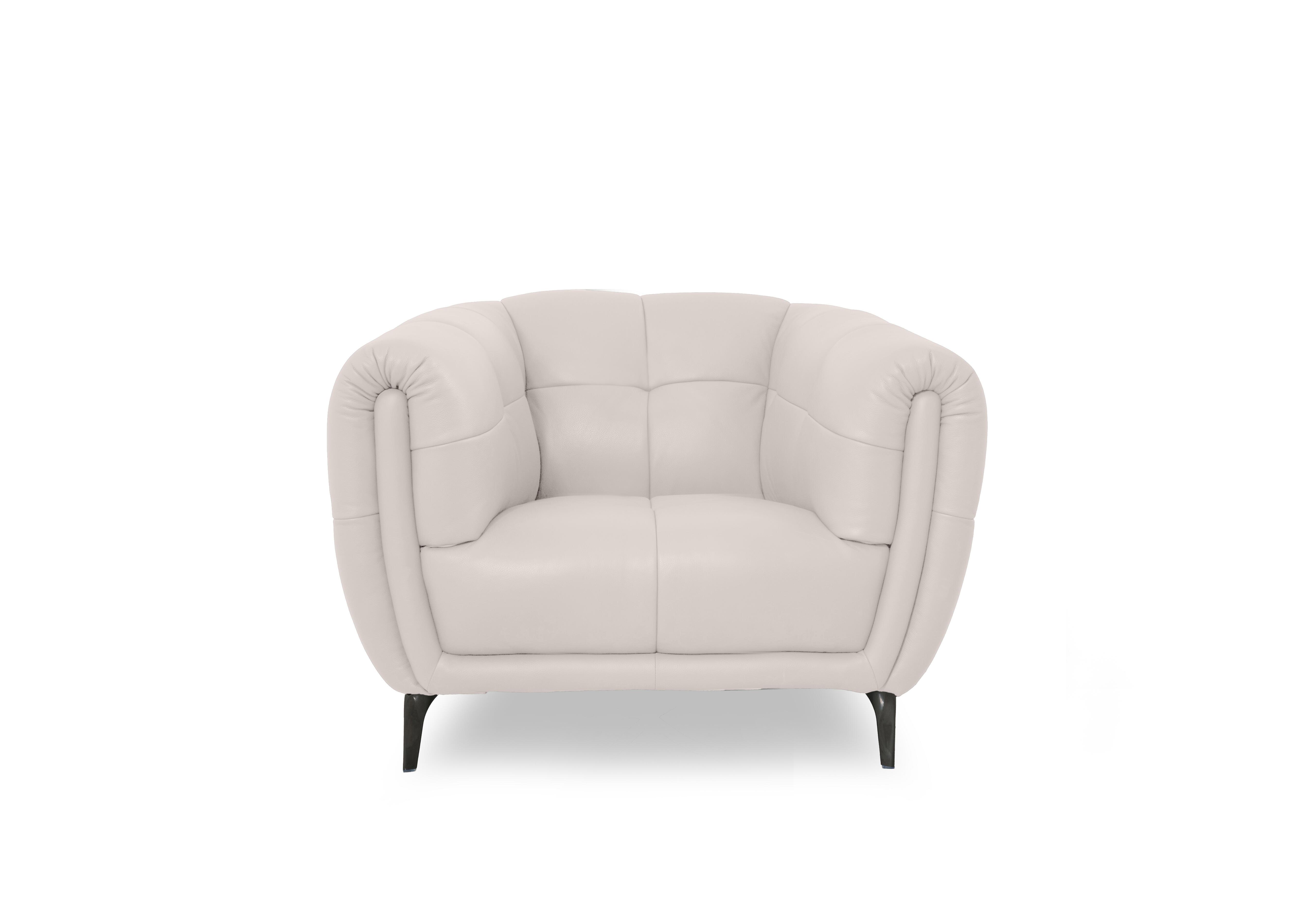 Sienna Leather Chair in Oslo Cotton Cat-40/13 on Furniture Village