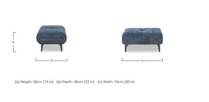 Sienna Fabric Large Footstool in  on Furniture Village