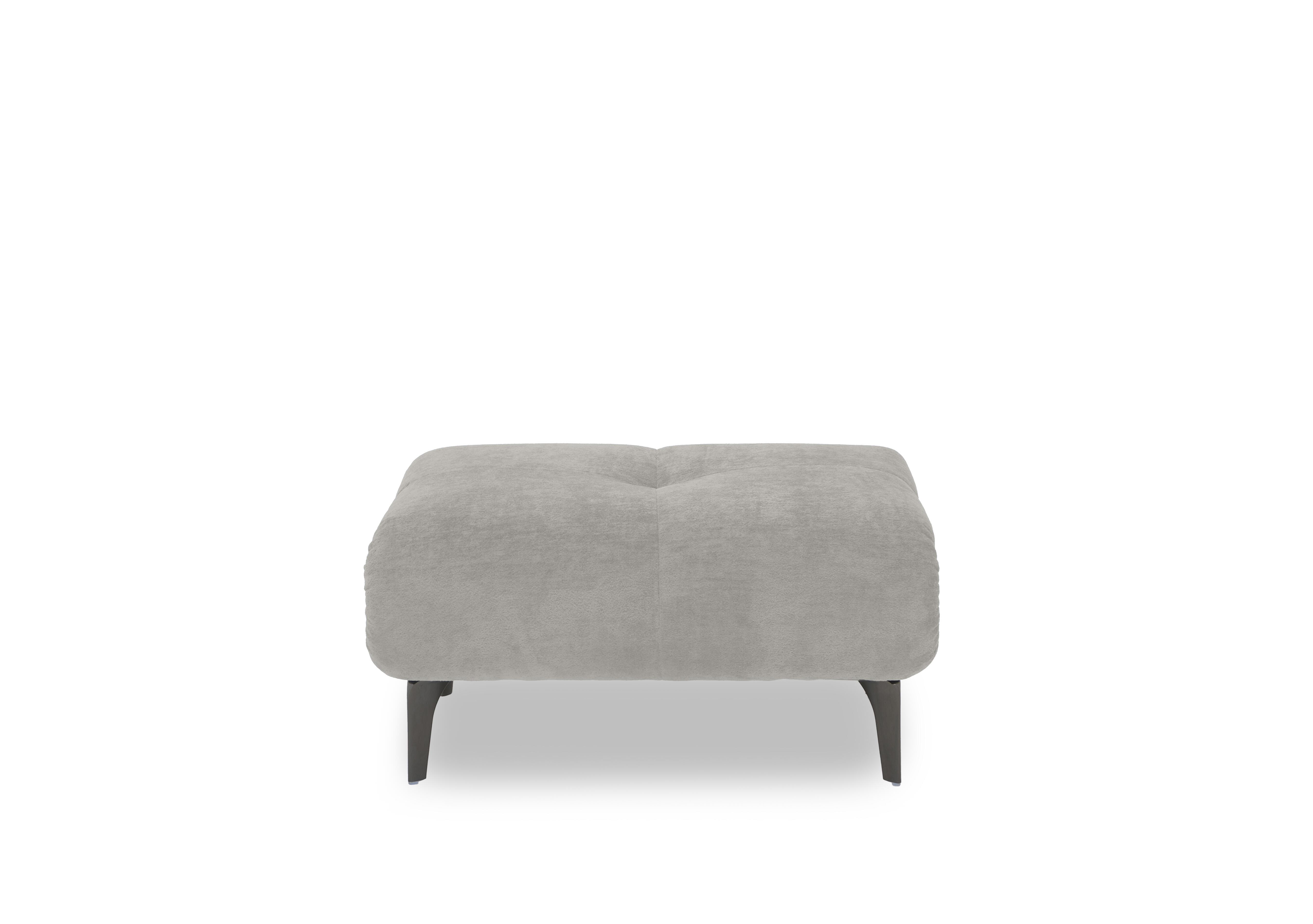 Sienna Fabric Large Footstool in Bella Lead Grey 43451 on Furniture Village