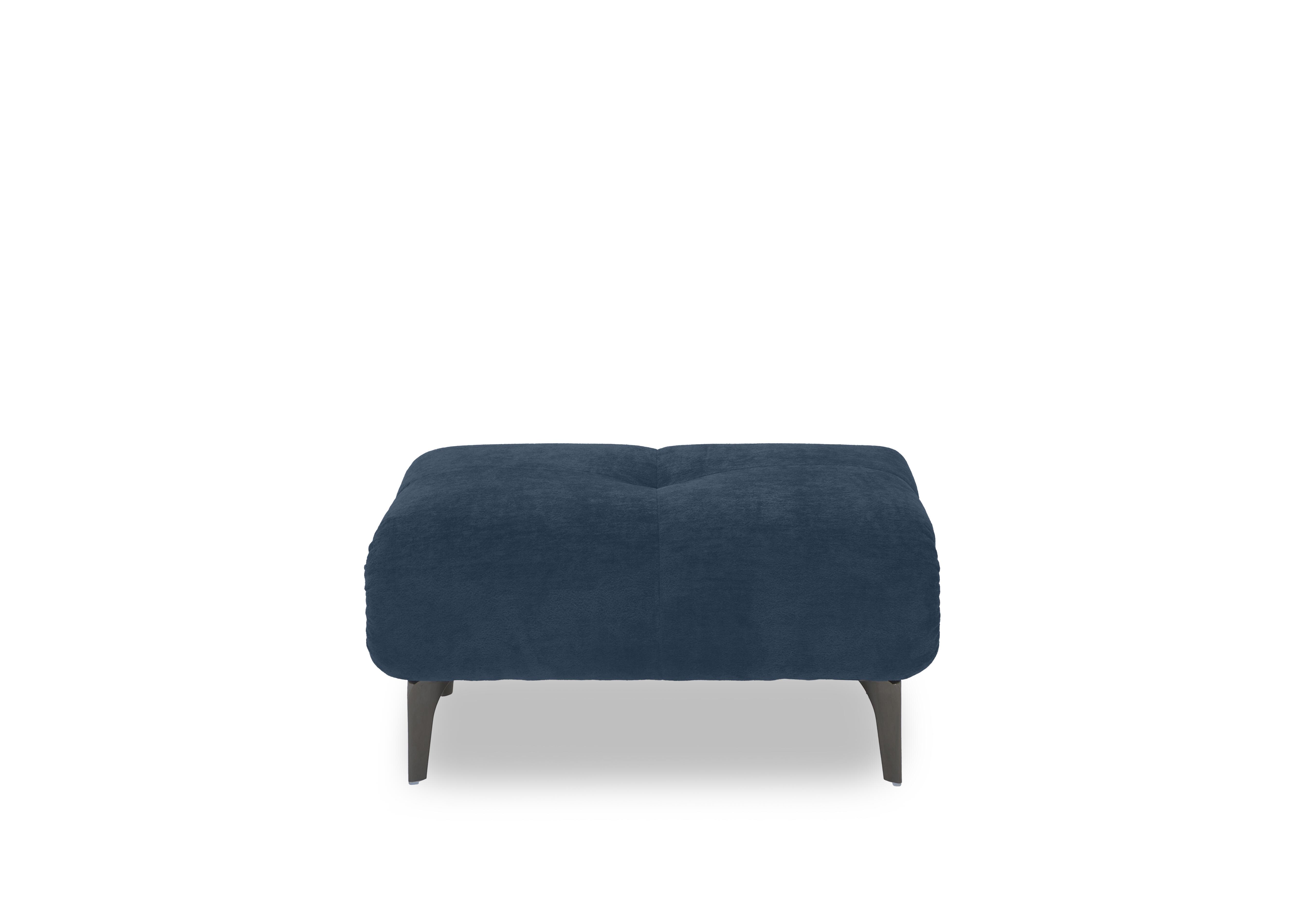 Sienna Fabric Large Footstool in Bella Navy 43330 on Furniture Village