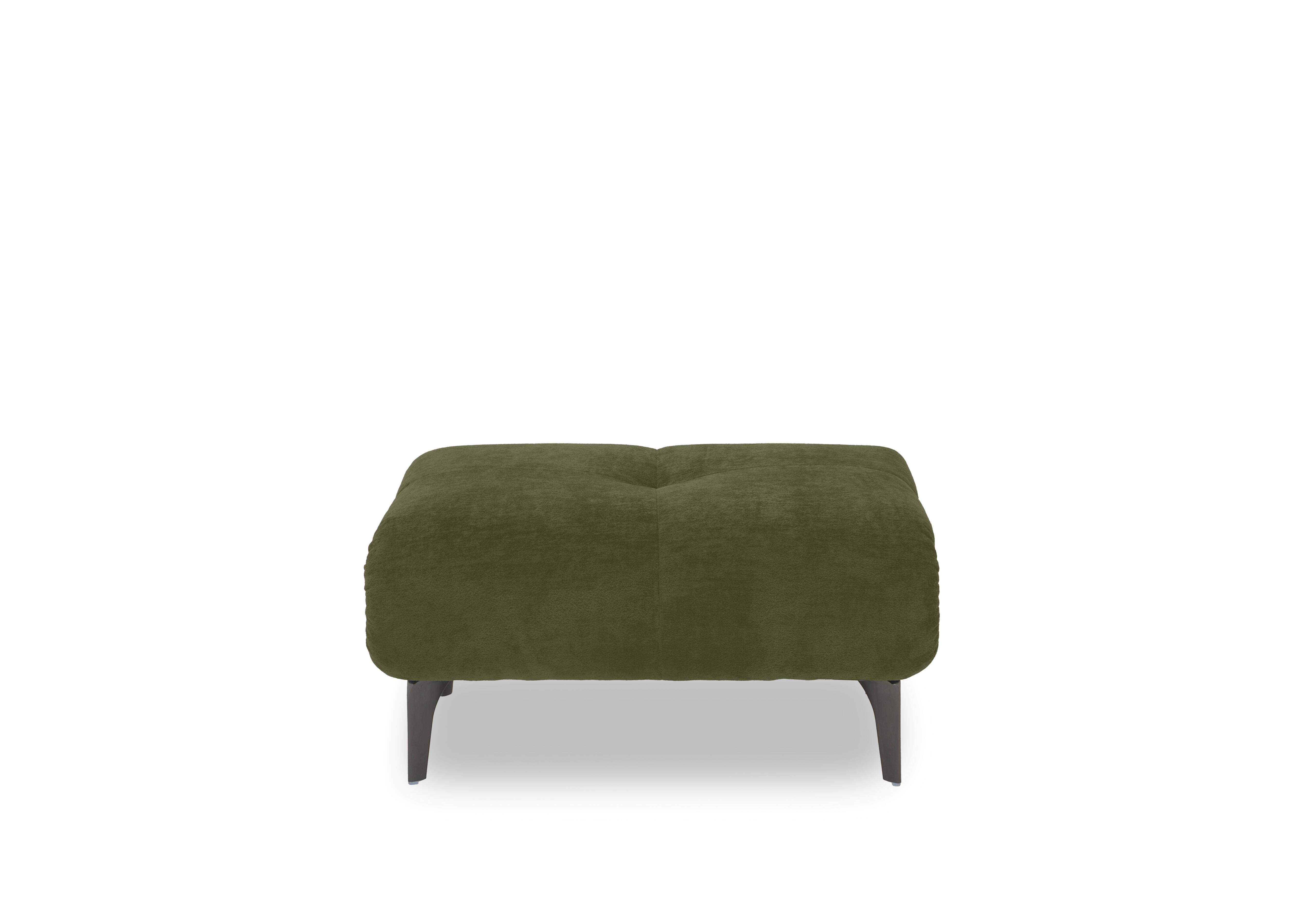 Sienna Fabric Large Footstool in Bella Olive 43351 on Furniture Village
