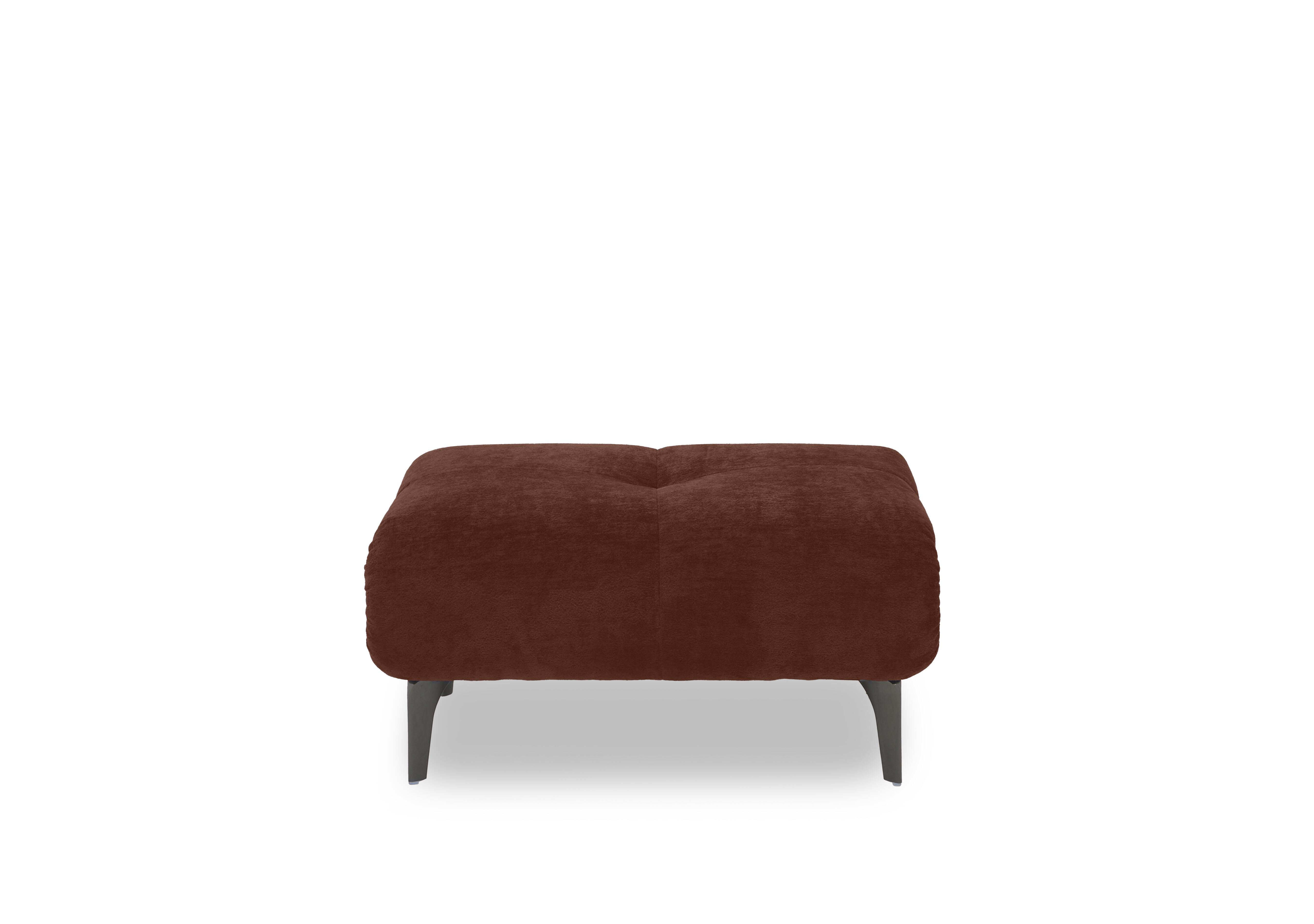 Sienna Fabric Large Footstool in Bella Rust 43232 on Furniture Village