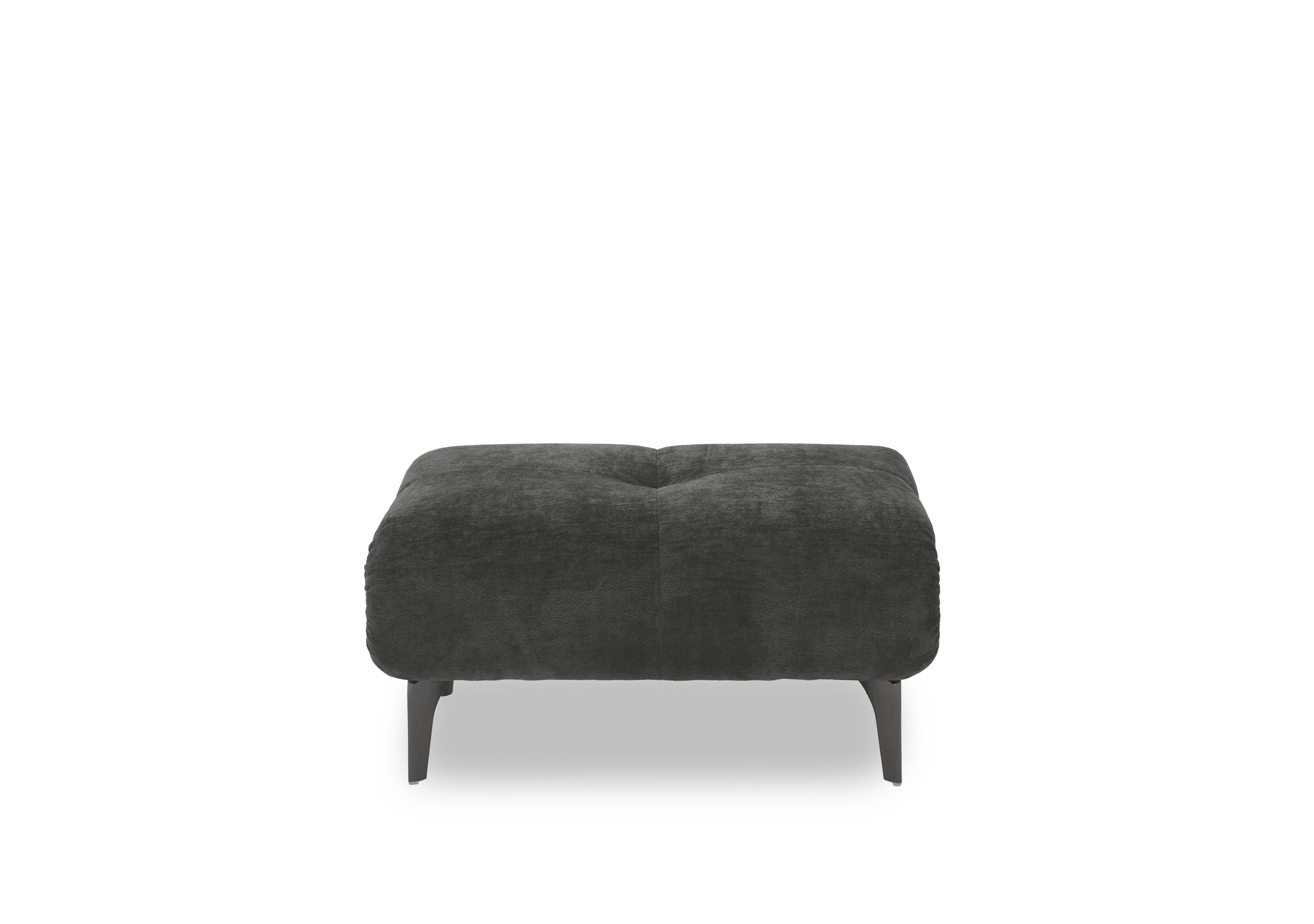Sienna Fabric Large Footstool in Hudson Charcoal 25460 on Furniture Village