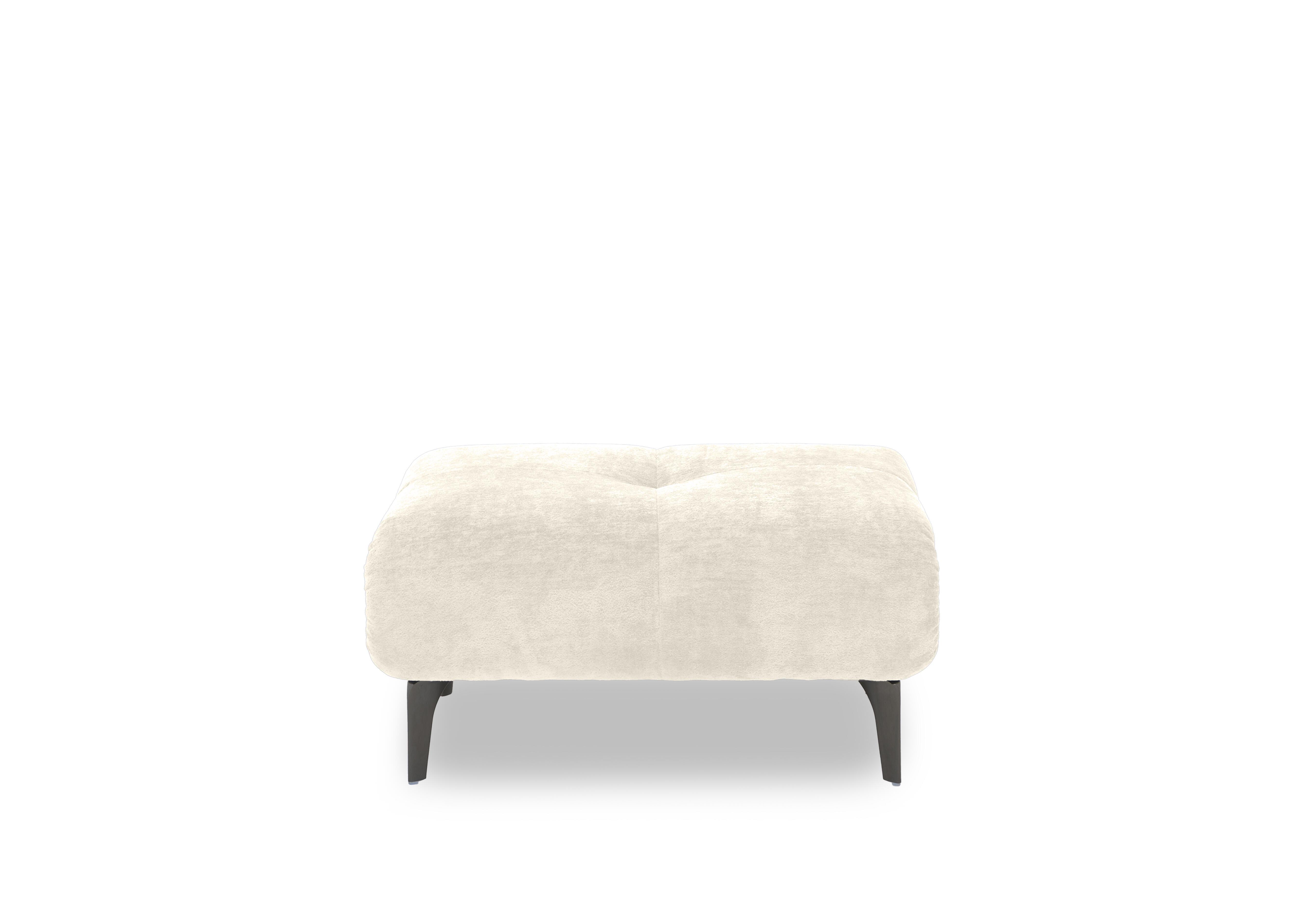 Sienna Fabric Large Footstool in Hudson Ivory 25102 on Furniture Village