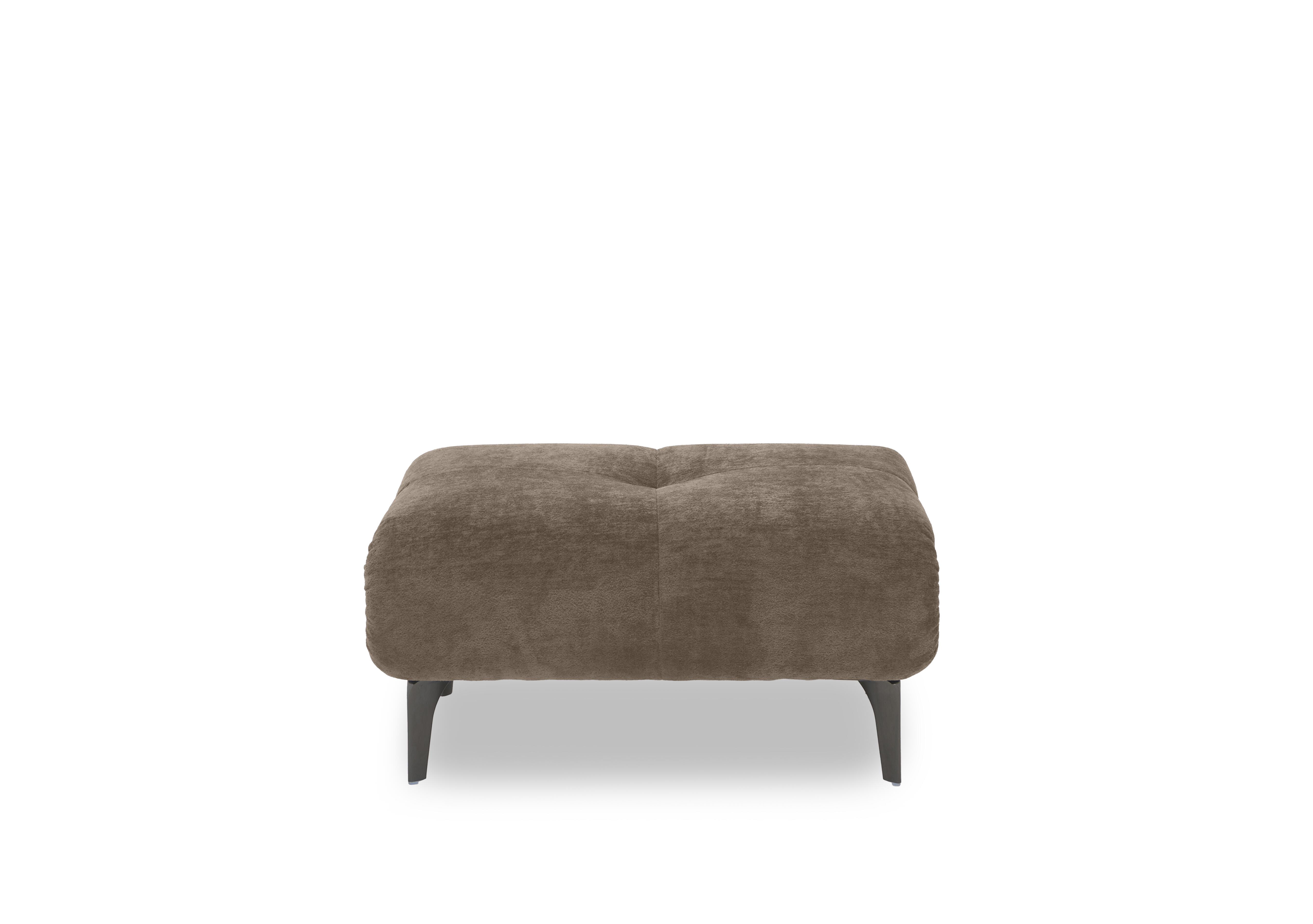 Sienna Fabric Large Footstool in Hudson Mocha 25431 on Furniture Village