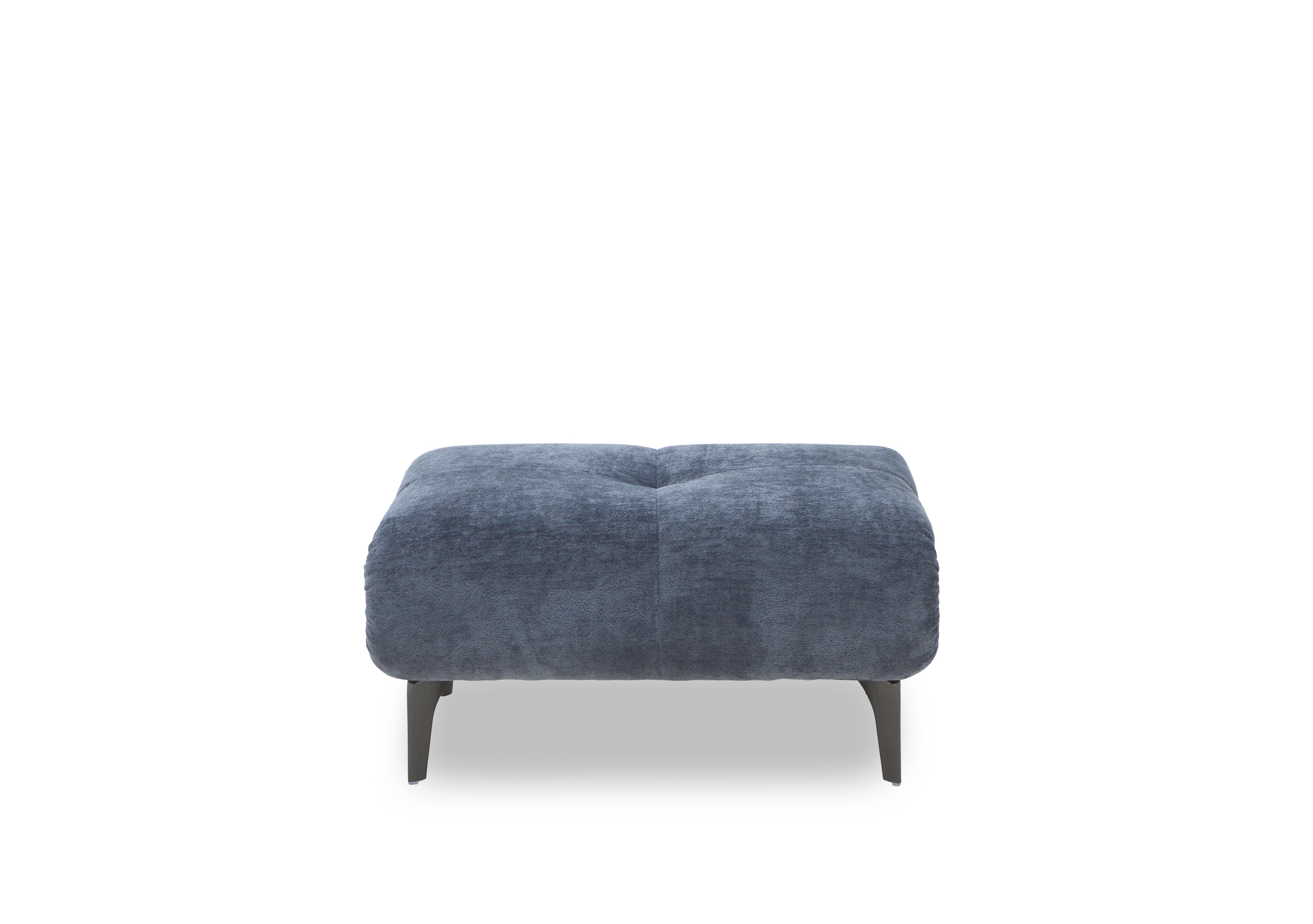 Sienna Fabric Large Footstool in Hudson Ocean 25315 on Furniture Village