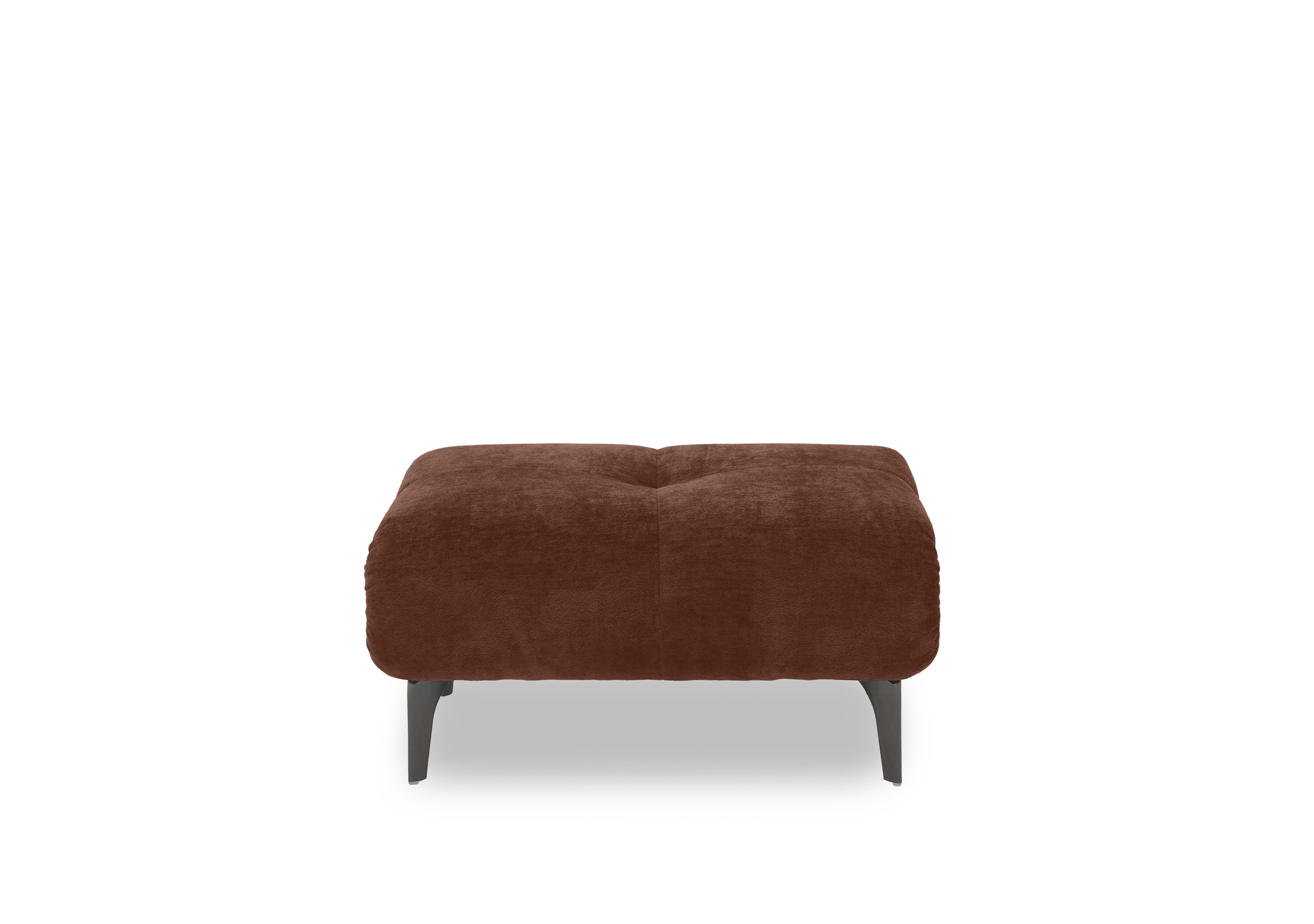 Sienna Fabric Large Footstool in Hudson Rust 25500 on Furniture Village