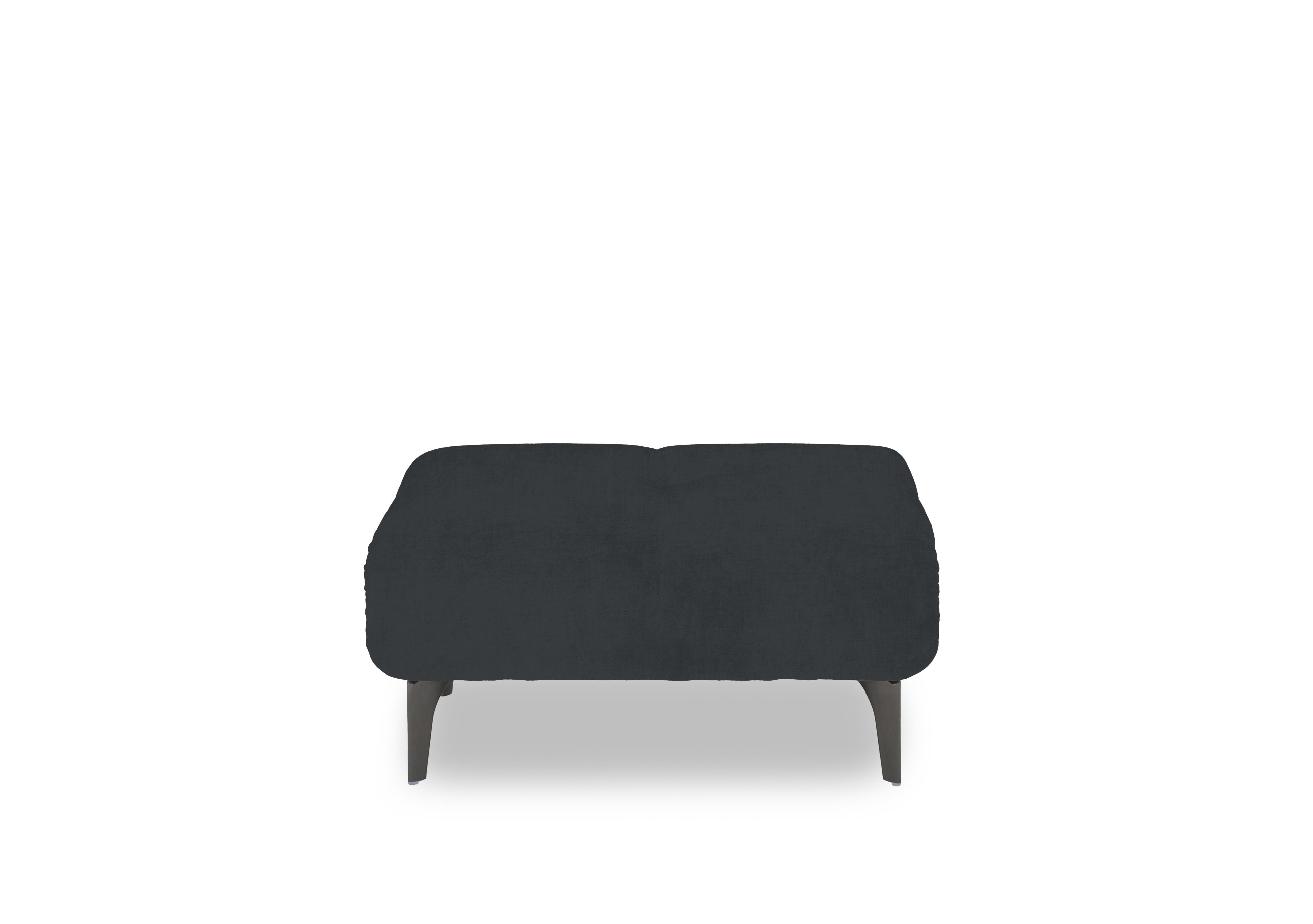 Sienna Fabric Large Footstool in Opulence Charcoal 51002 on Furniture Village