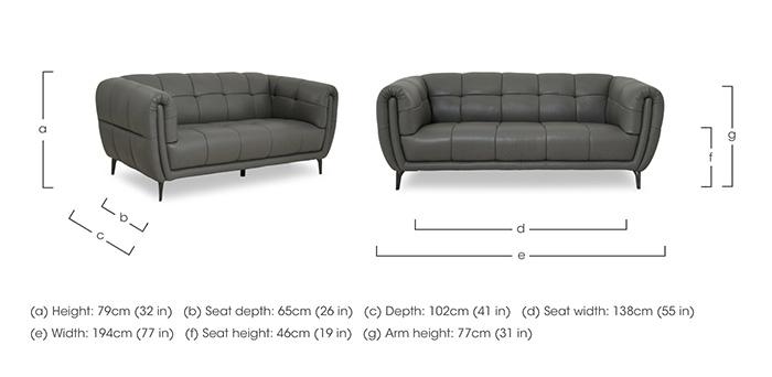 Sienna Leather Large 2 Seater Sofa in  on Furniture Village