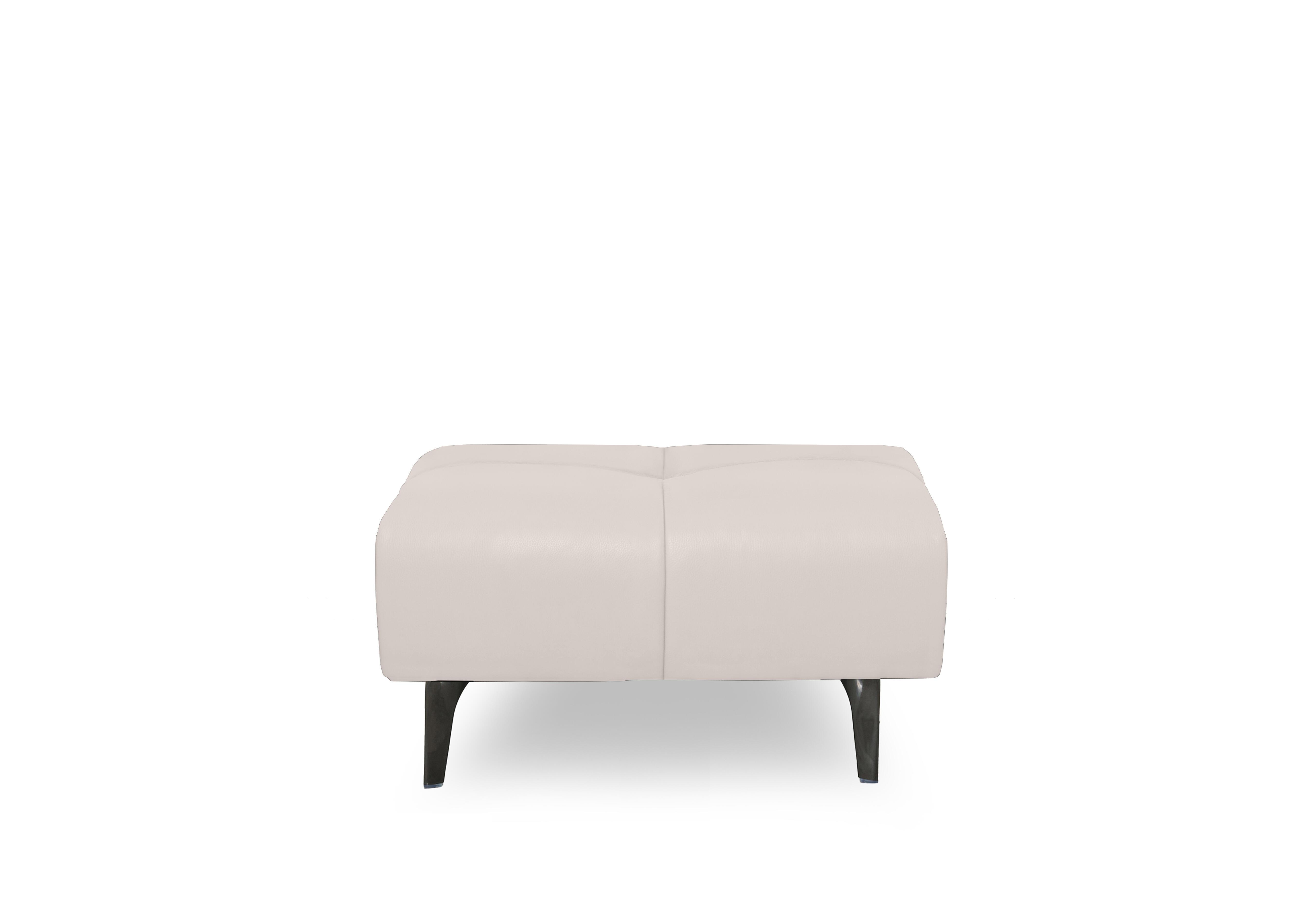 Sienna Leather Large Footstool in Oslo Cotton Cat-40/13 on Furniture Village