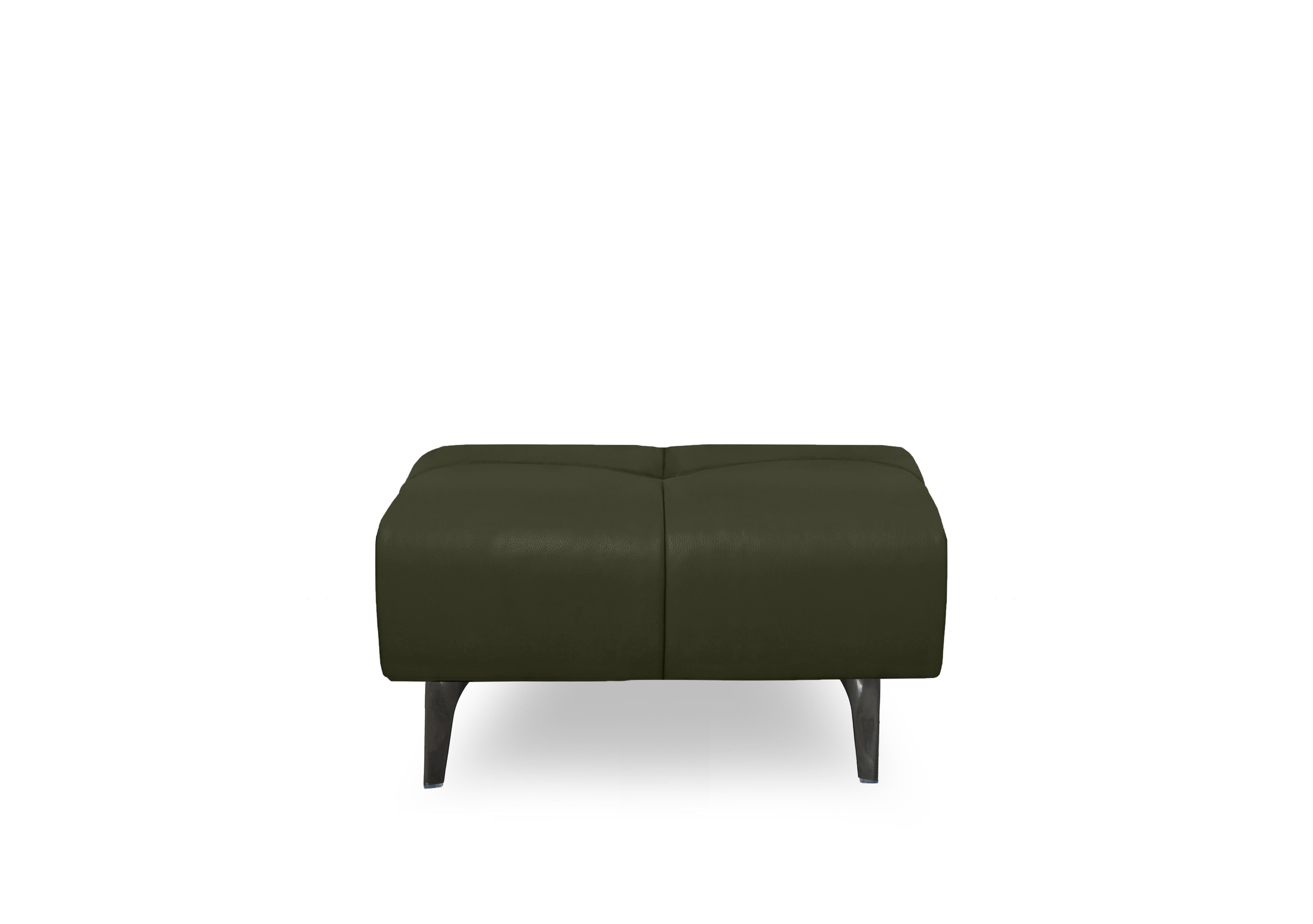 Sienna Leather Large Footstool in Oslo Oslo Pine Cat-40/10 on Furniture Village