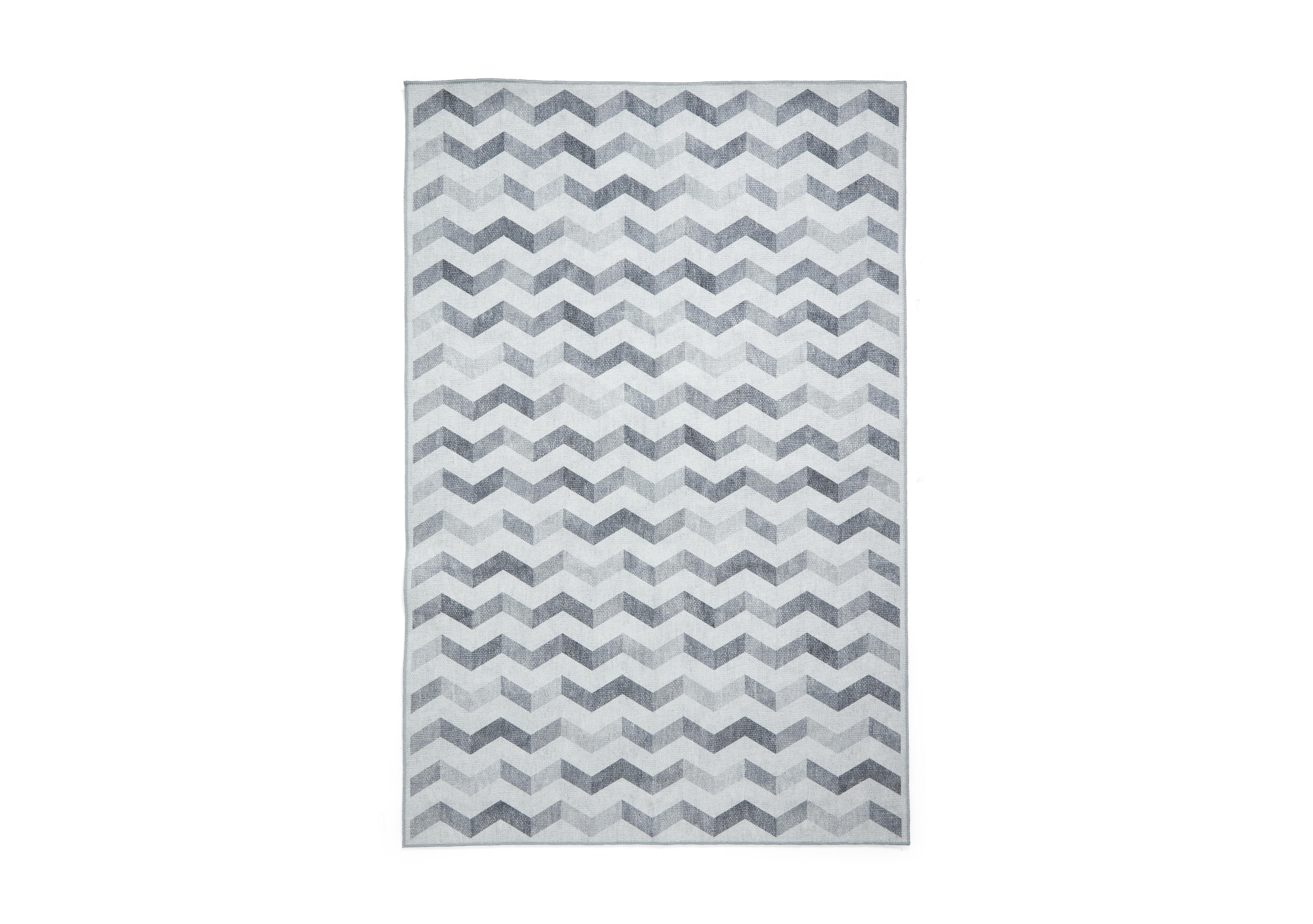 Pulito Washable Rug in Grey on Furniture Village