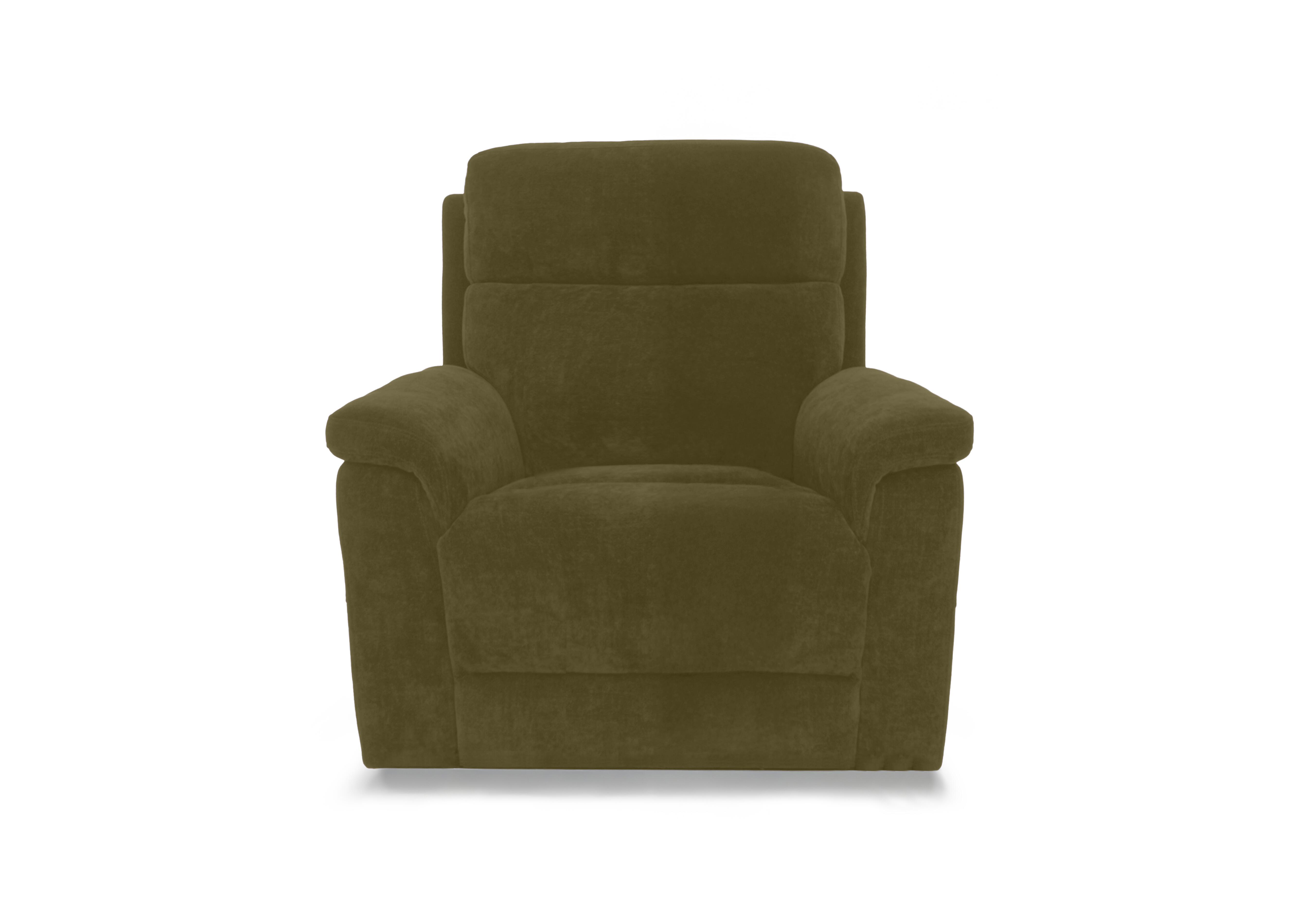 Raven Fabric Chair in Manhattan Olive Green 58006 on Furniture Village
