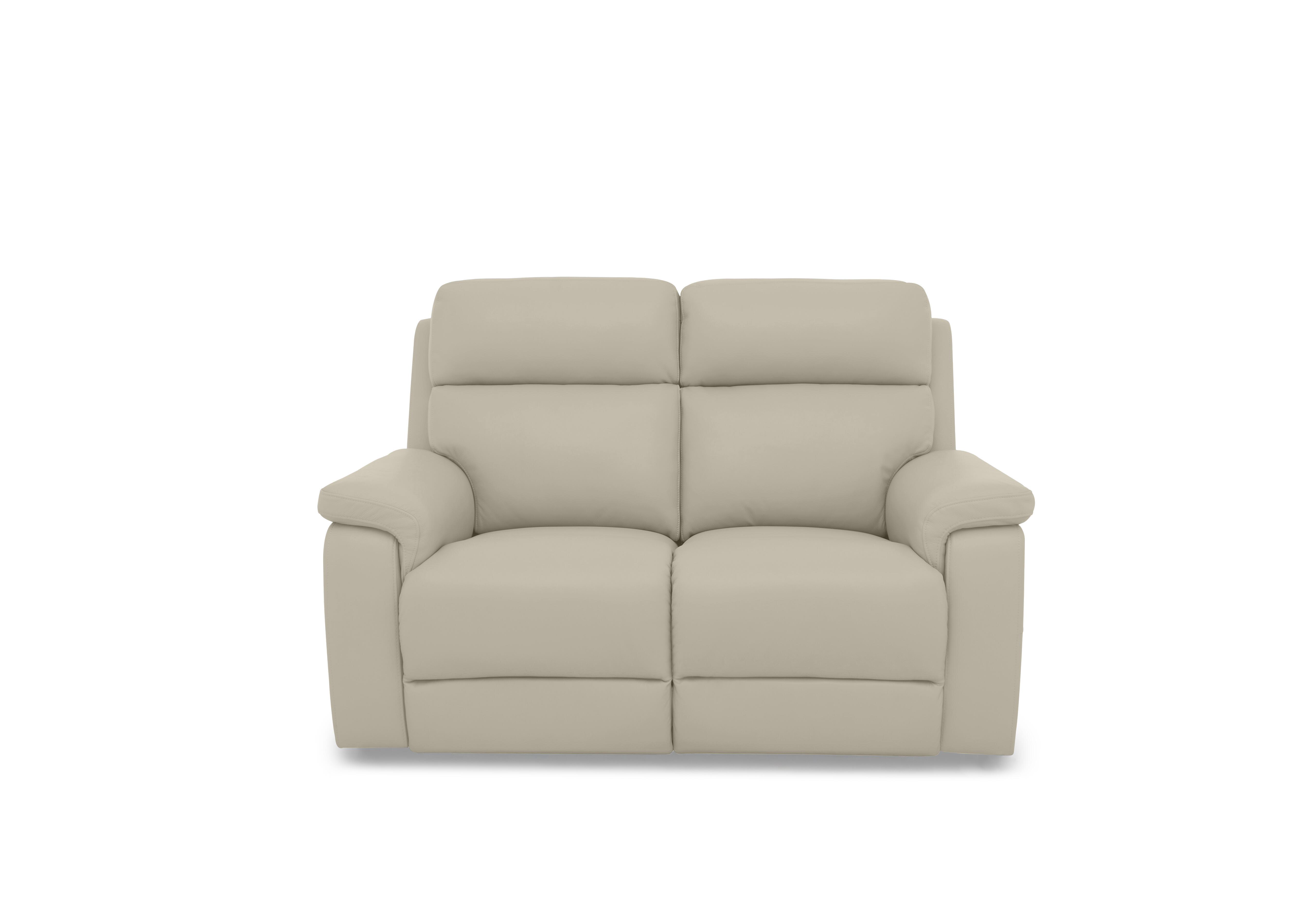 Raven Leather 2 Seater Sofa in Montana Bone China Cat-60/05 on Furniture Village