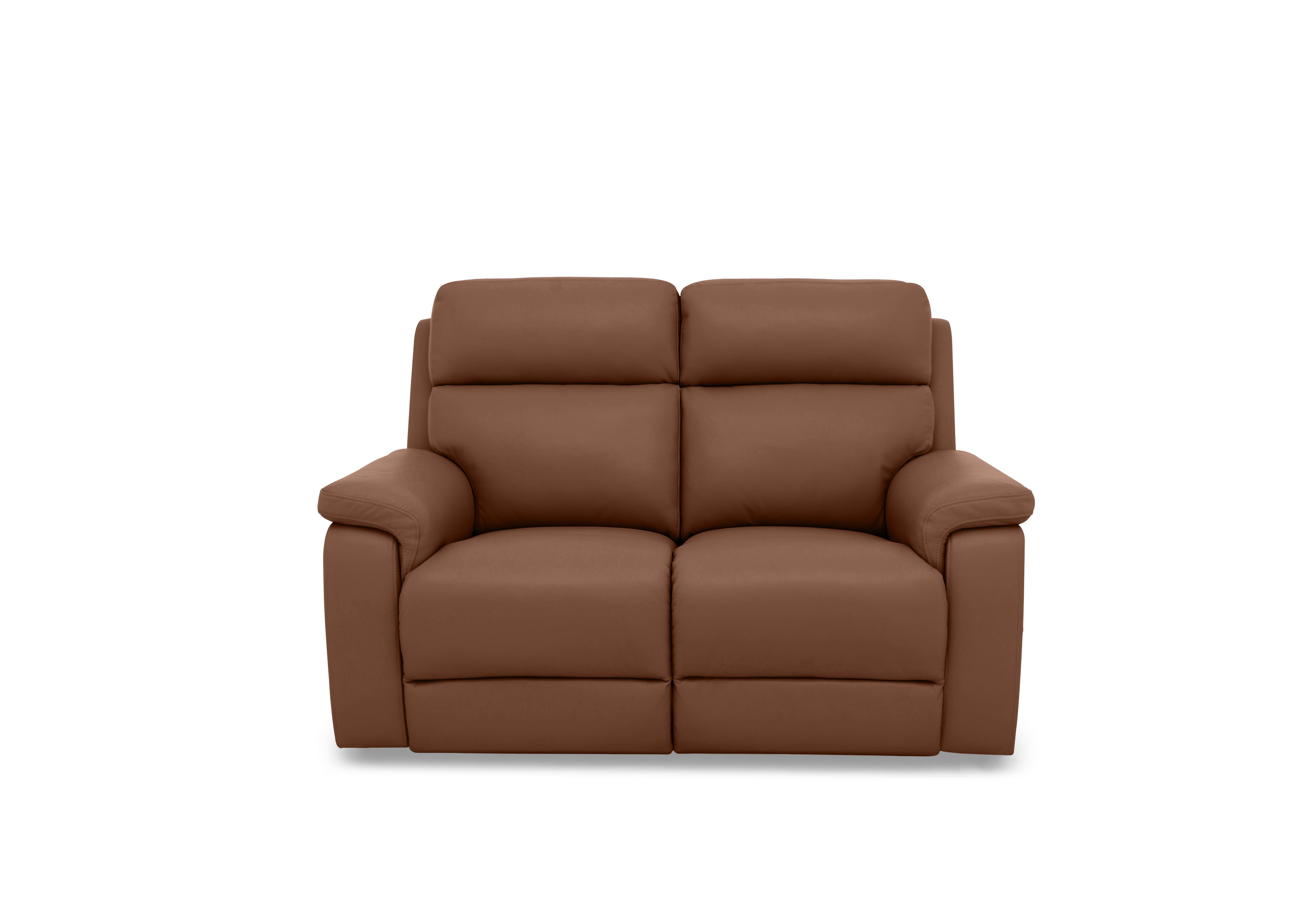 Raven Leather 2 Seater Sofa in Montana Butterscotch Cat-60/07 on Furniture Village