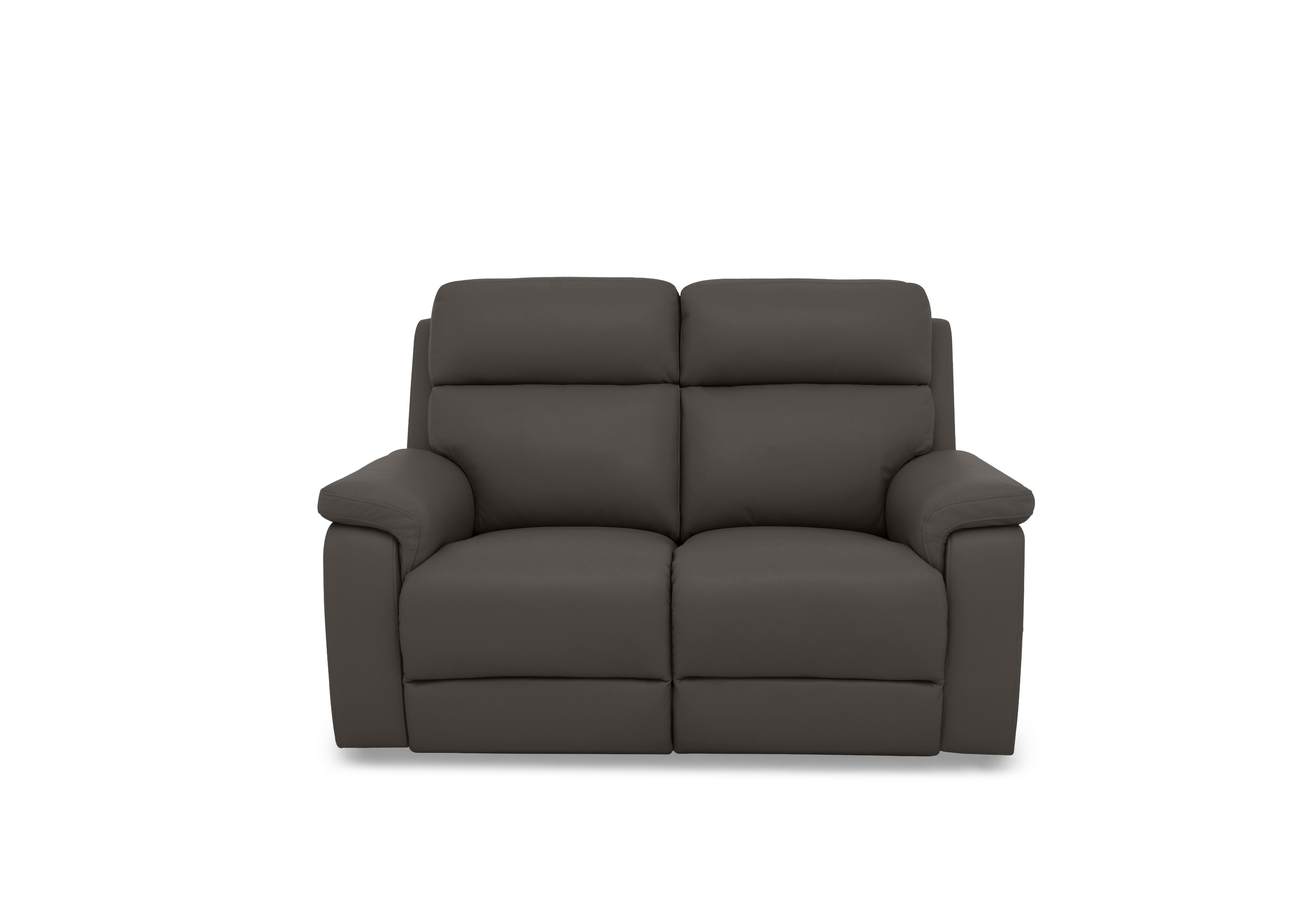 Raven Leather 2 Seater Sofa in Montana Storm Cat-60/21 on Furniture Village