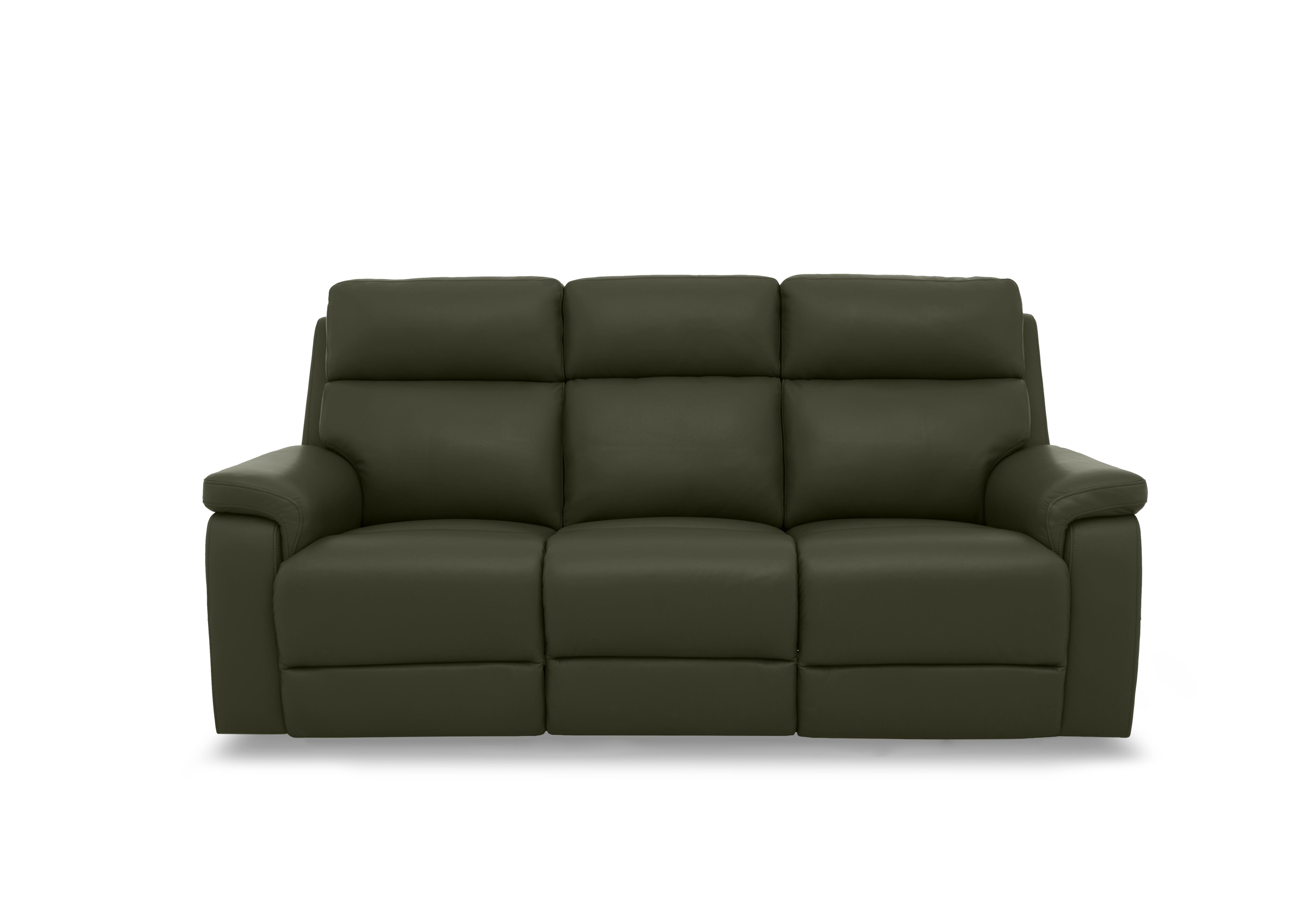 Raven Leather 3 Seater Sofa in Oslo Oslo Pine Cat-40/10 on Furniture Village