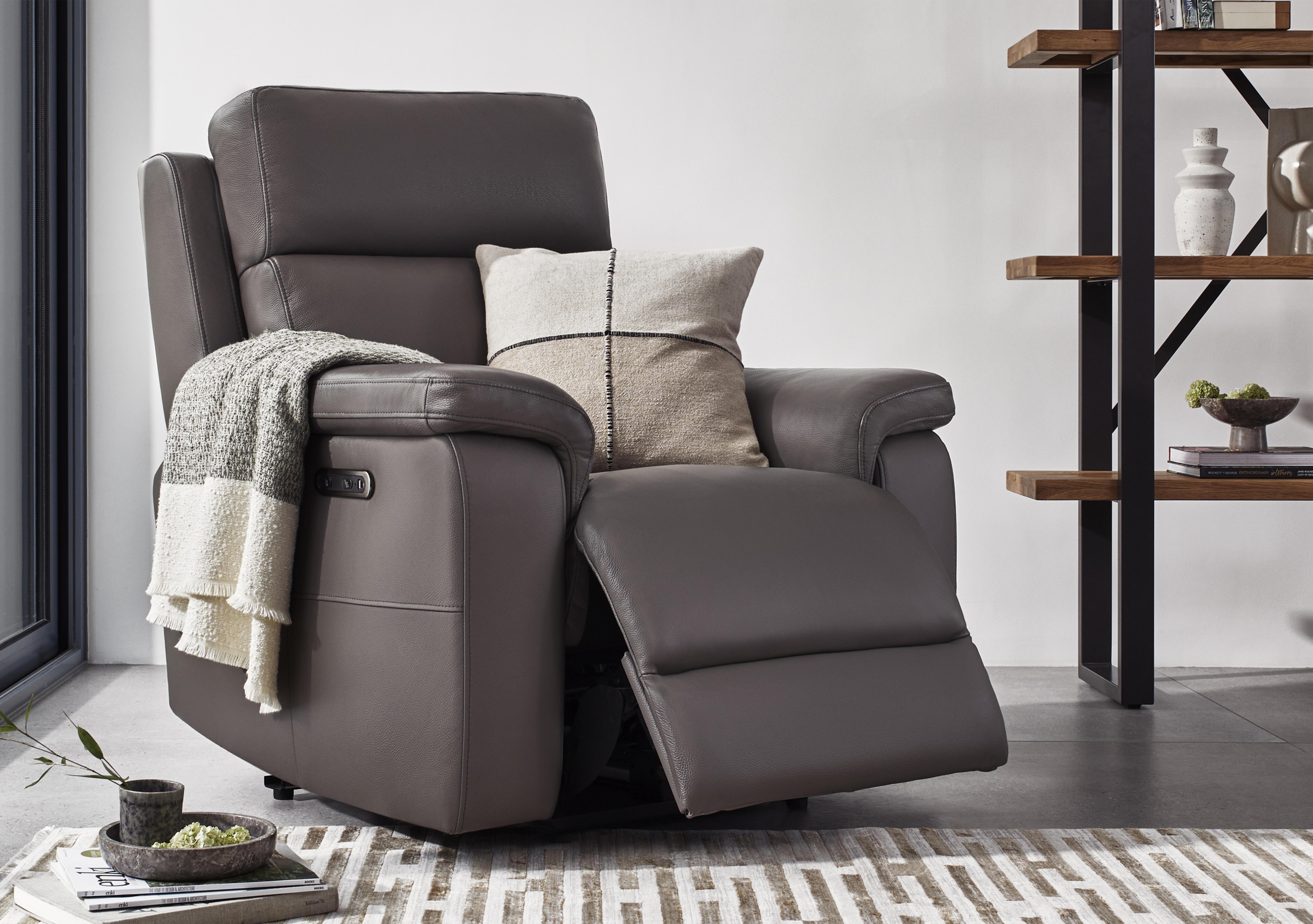 Raven Leather Chair in  on Furniture Village