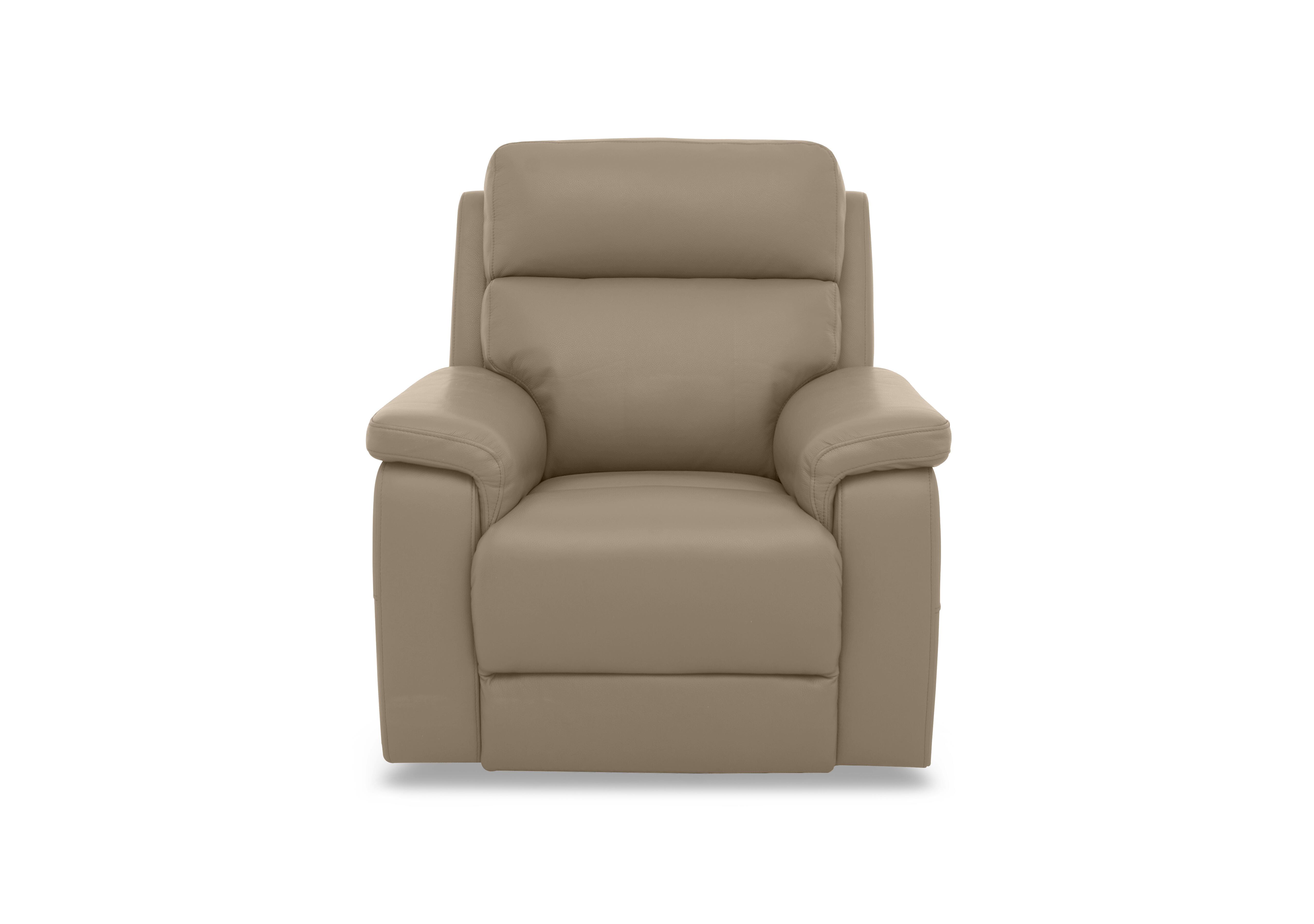 Raven Leather Chair in Montana Barley Cat-60/06 on Furniture Village