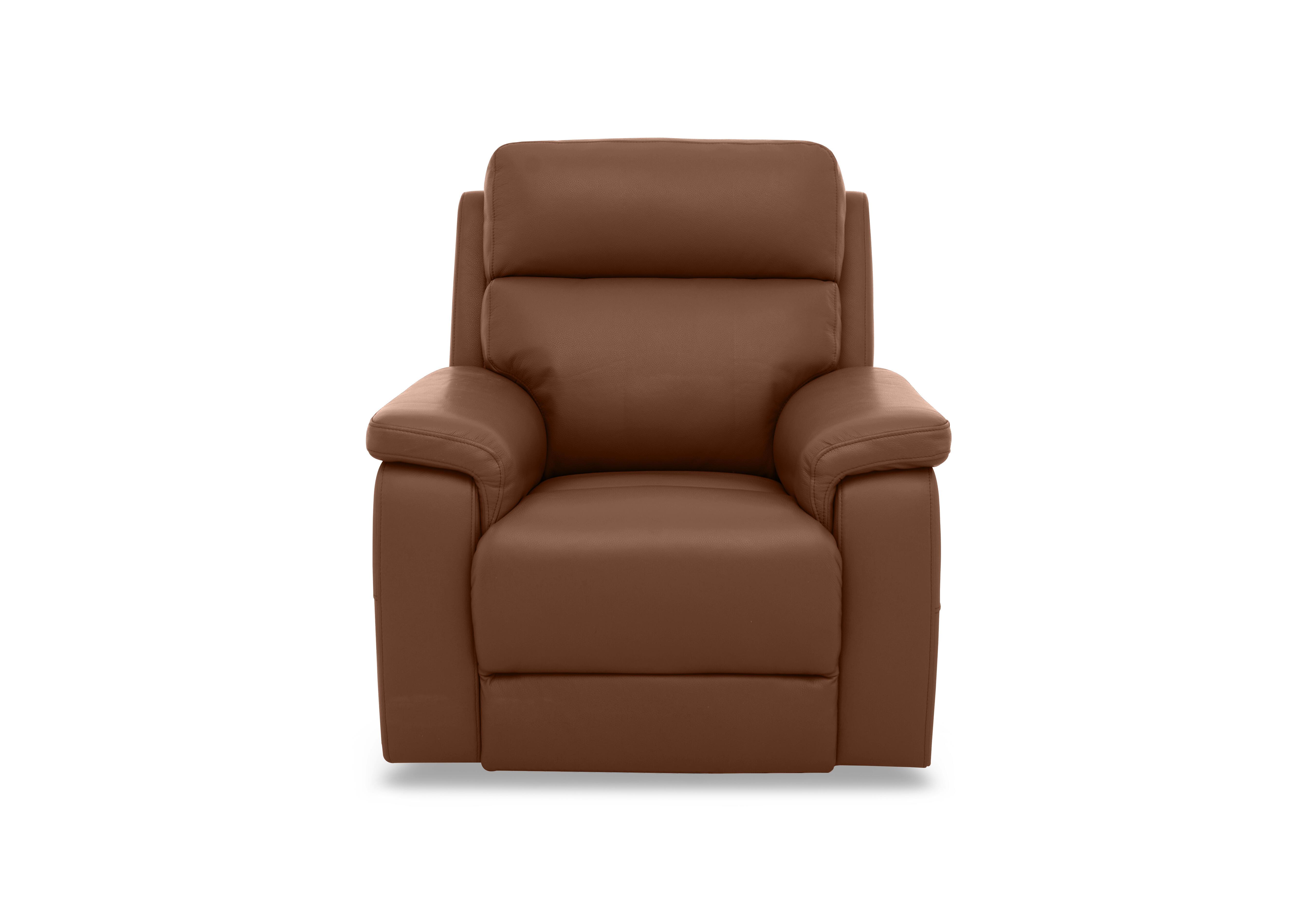 Raven Leather Chair in Montana Butterscotch Cat-60/07 on Furniture Village