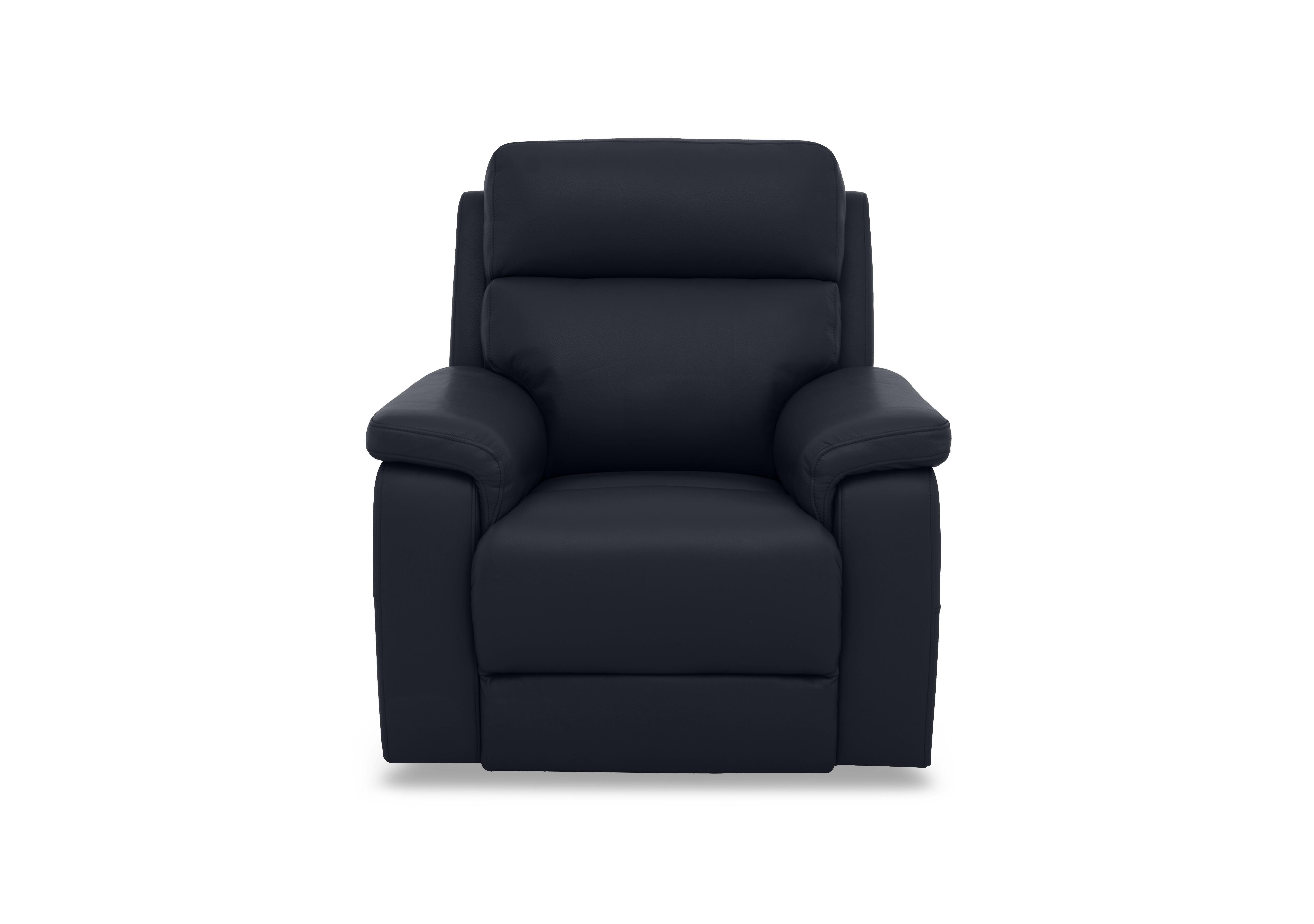 Raven Leather Chair in Montana Navy Cat-60/24 on Furniture Village