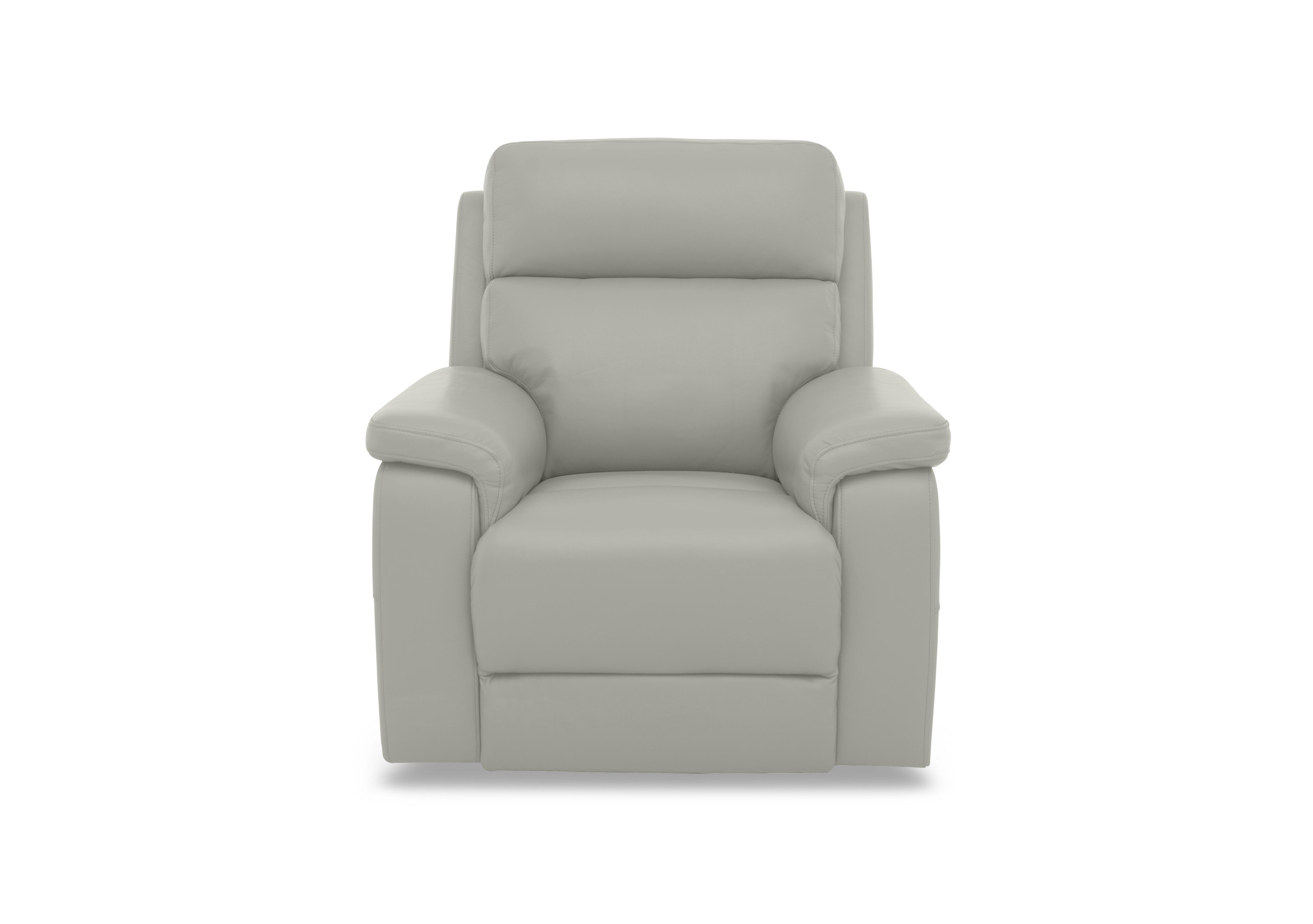 Raven Leather Chair in Oslo Lead Grey Cat-40/31 on Furniture Village