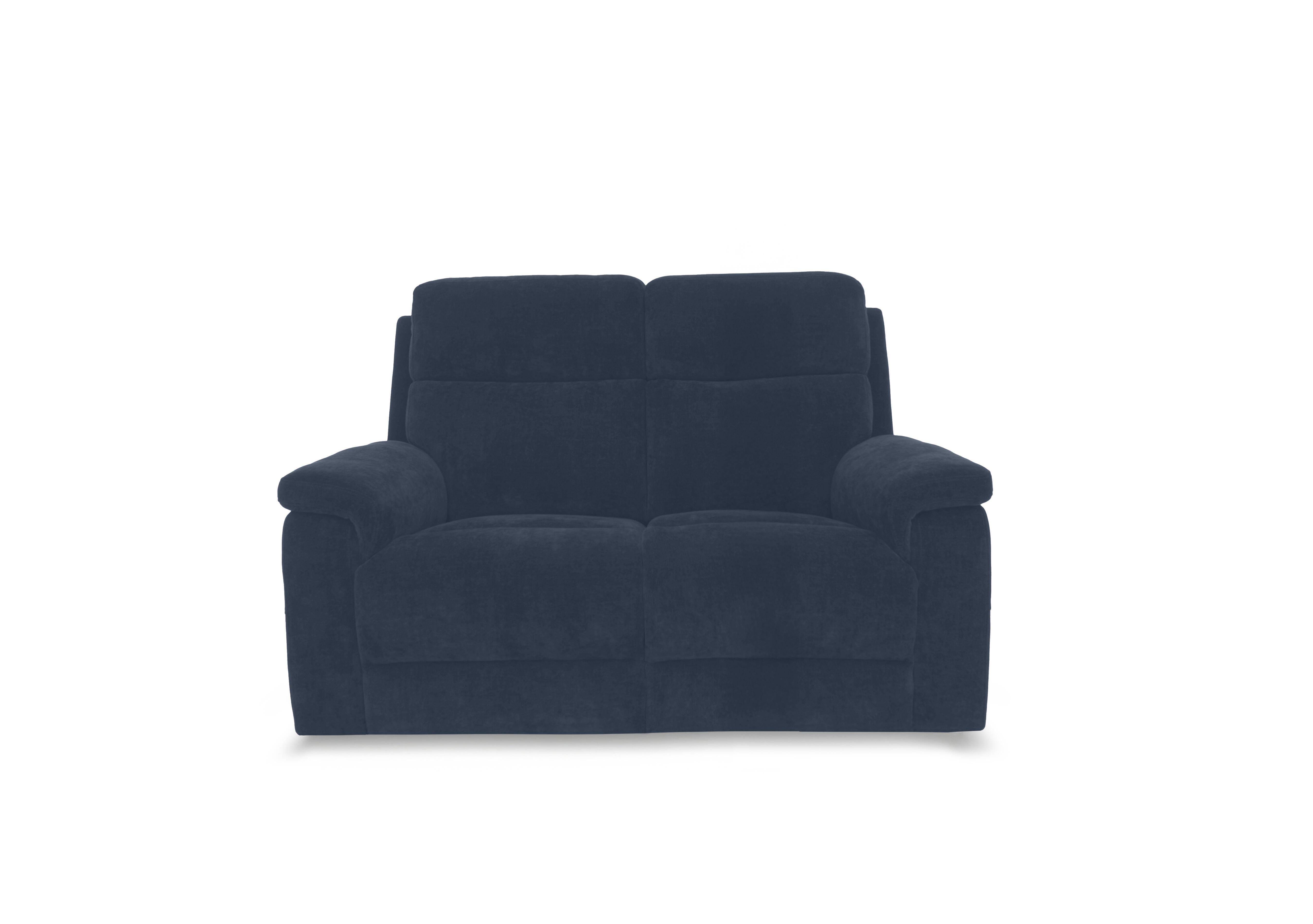 Raven Fabric 2 Seater Sofa in Bella Navy 43330 on Furniture Village