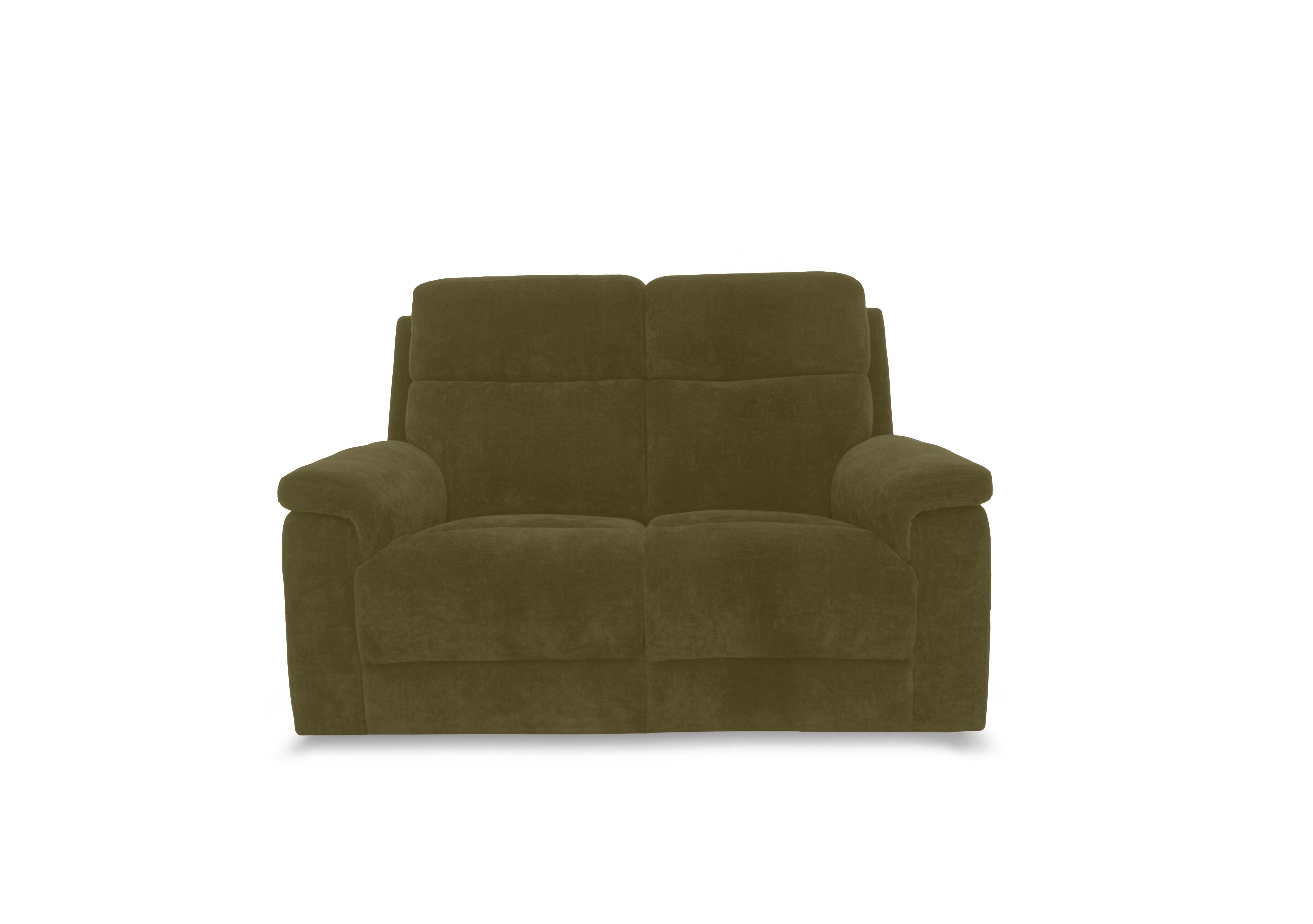 Raven Fabric 2 Seater Sofa in Manhattan Olive Green 58006 on Furniture Village