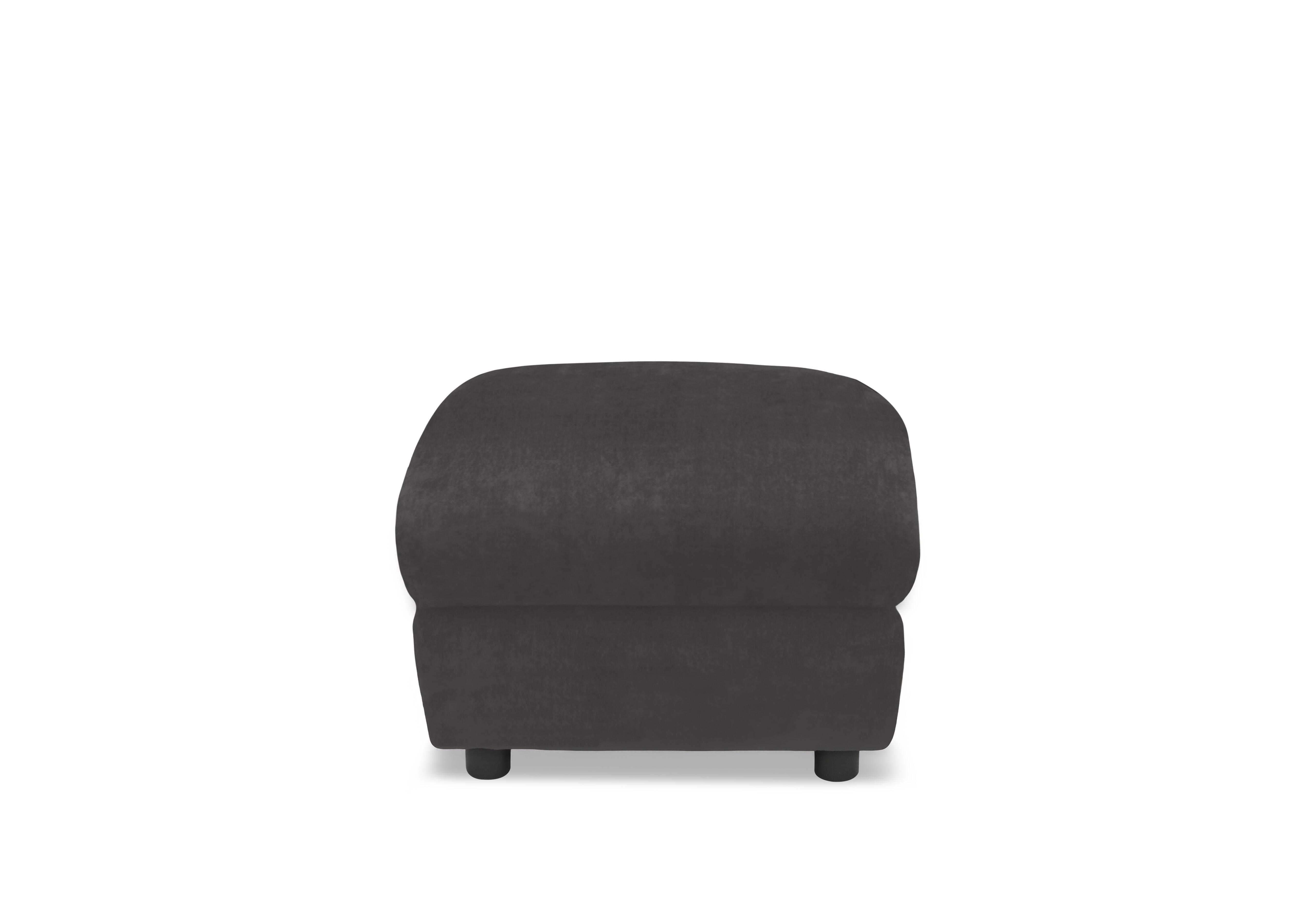 Raven Fabric Footstool in Bella Iron Grey 43460 on Furniture Village