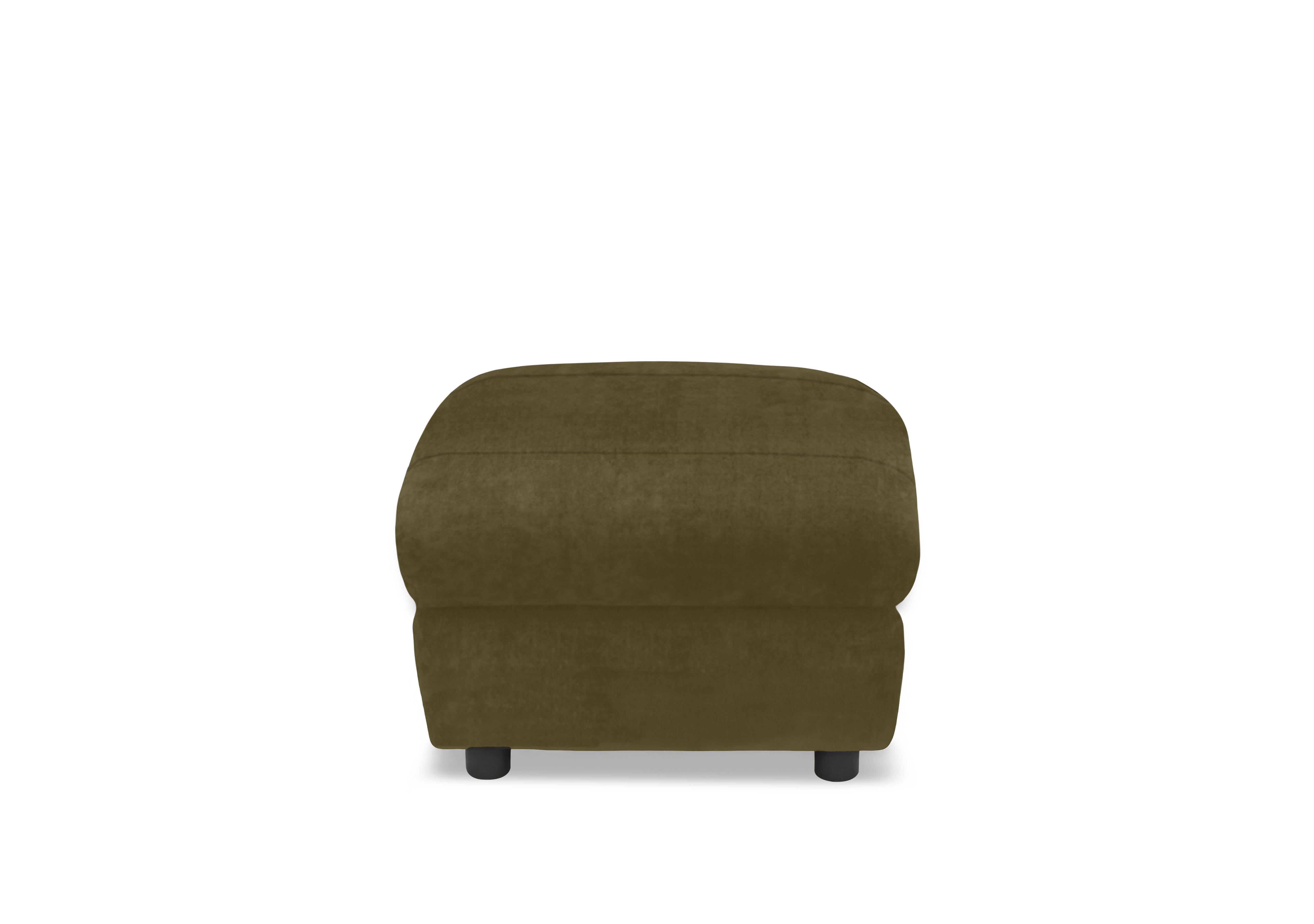 Raven Fabric Footstool in Manhattan Olive Green 58006 on Furniture Village
