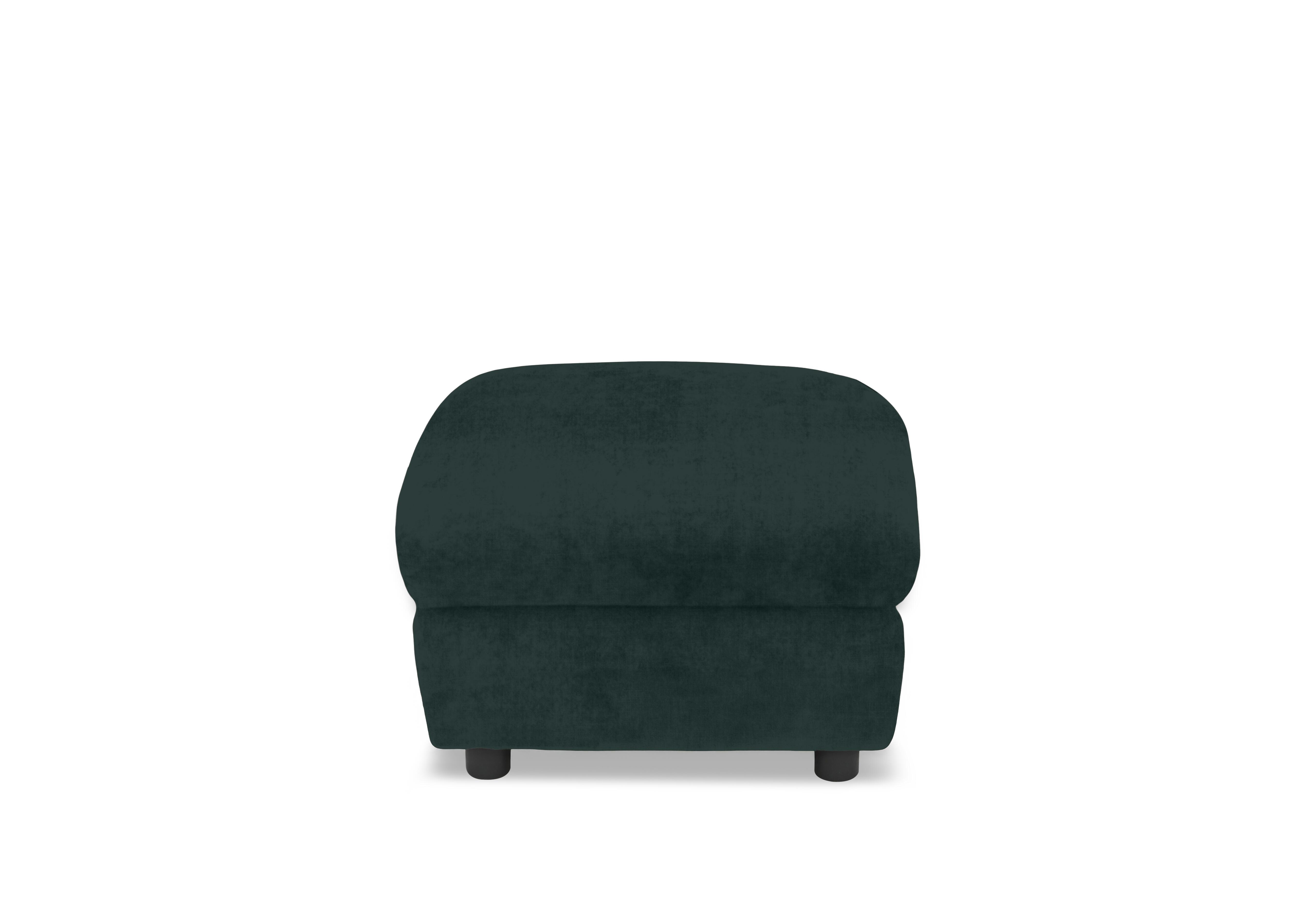 Raven Fabric Footstool in Opulence Bottle Green 51011 on Furniture Village
