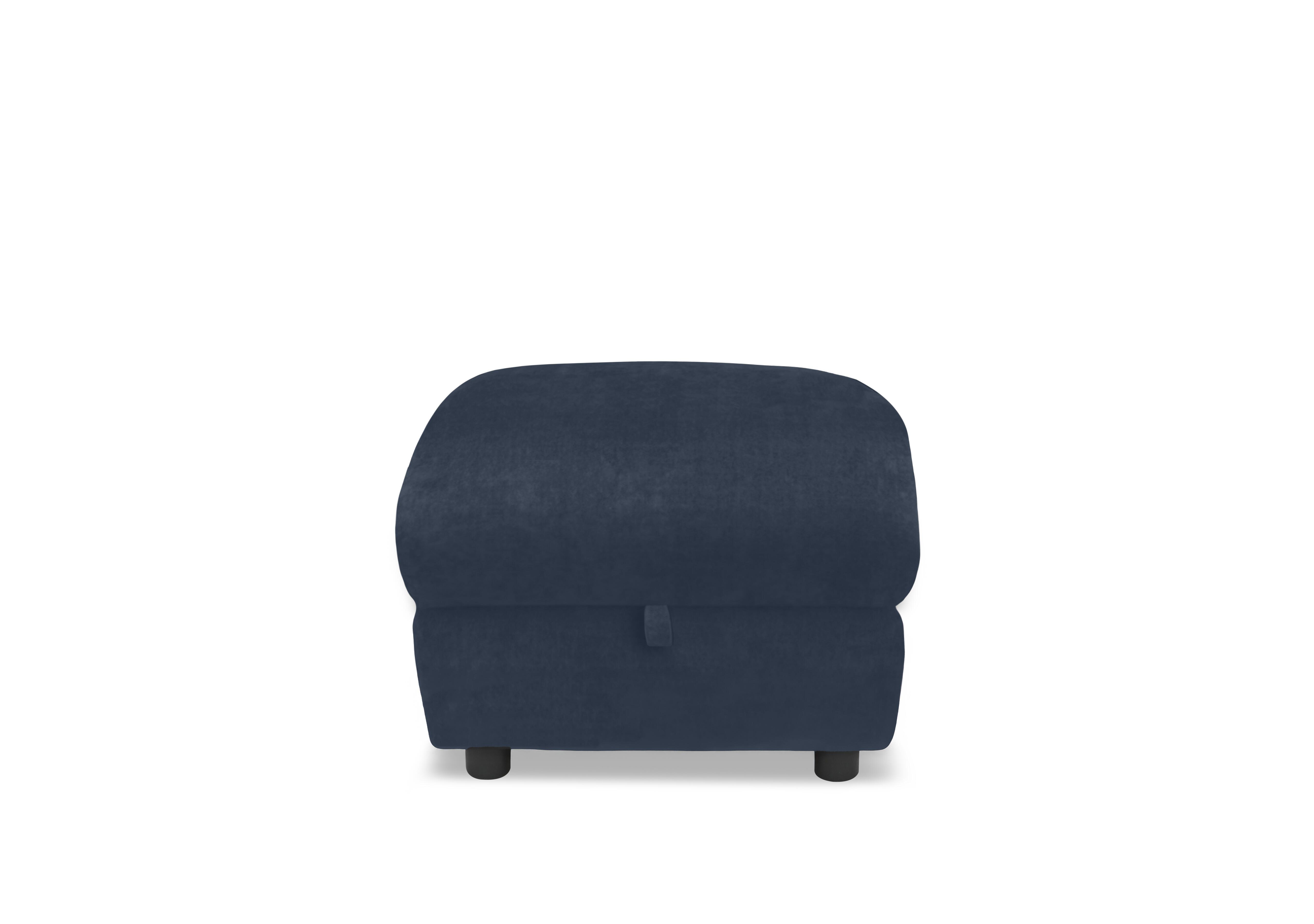Raven Fabric Storage Footstool in Bella Navy 43330 on Furniture Village