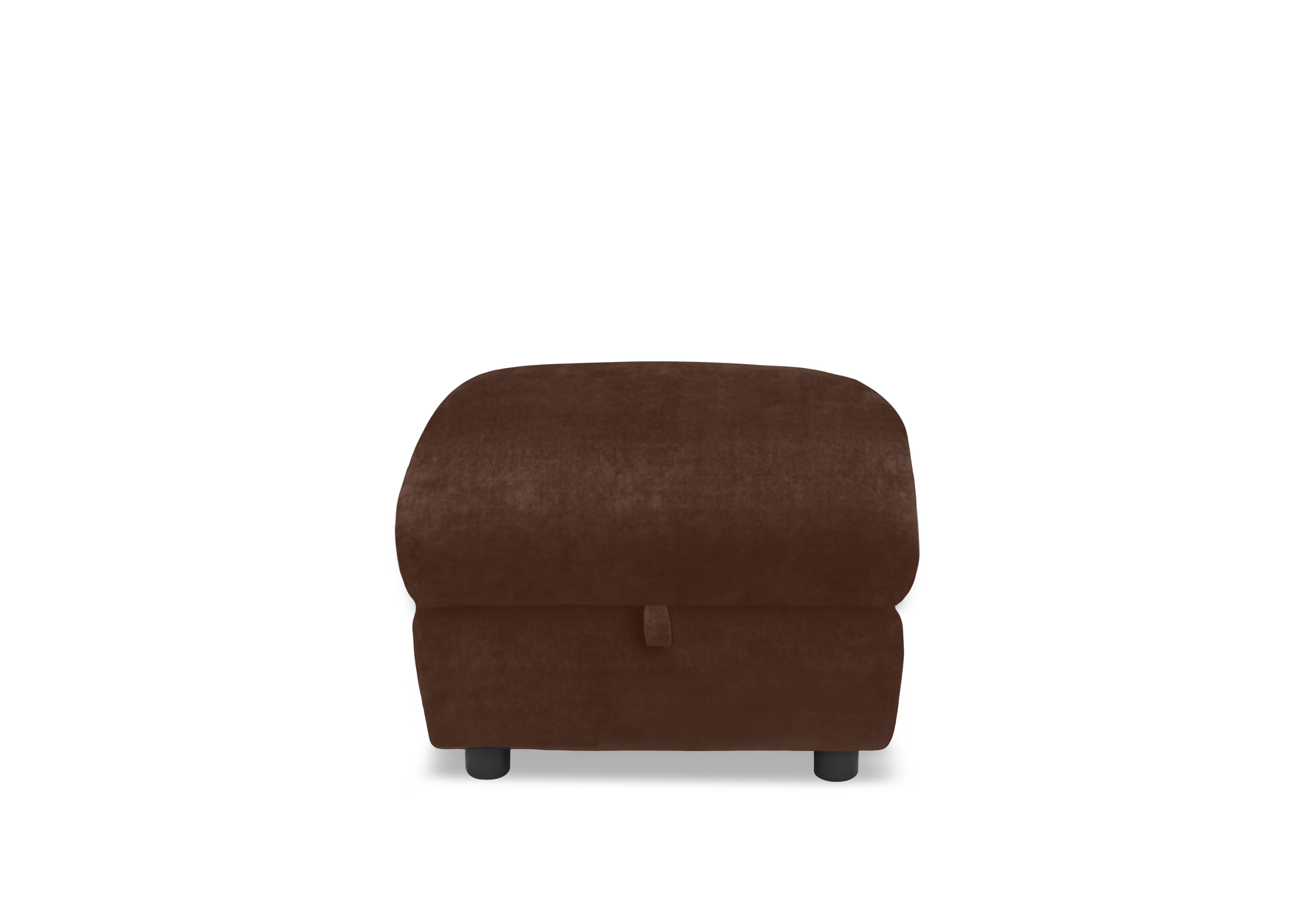 Raven Fabric Storage Footstool in Hudson Rust 25500 on Furniture Village